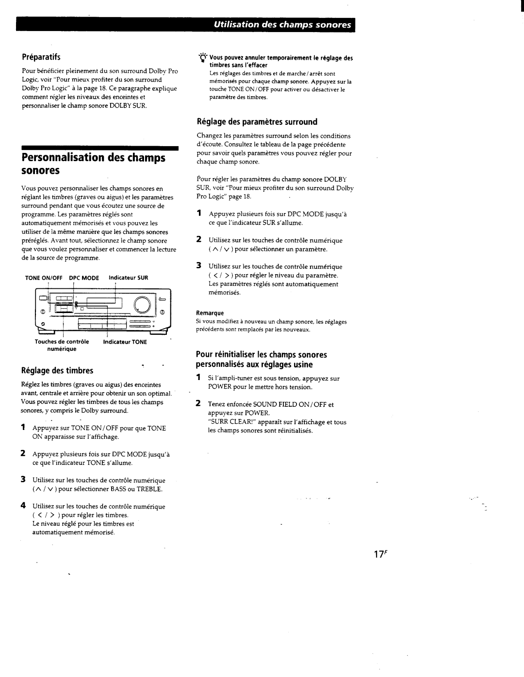 Sony STR-D650Z, STR-D550Z, STR-DE605, STR-DE705 manual 