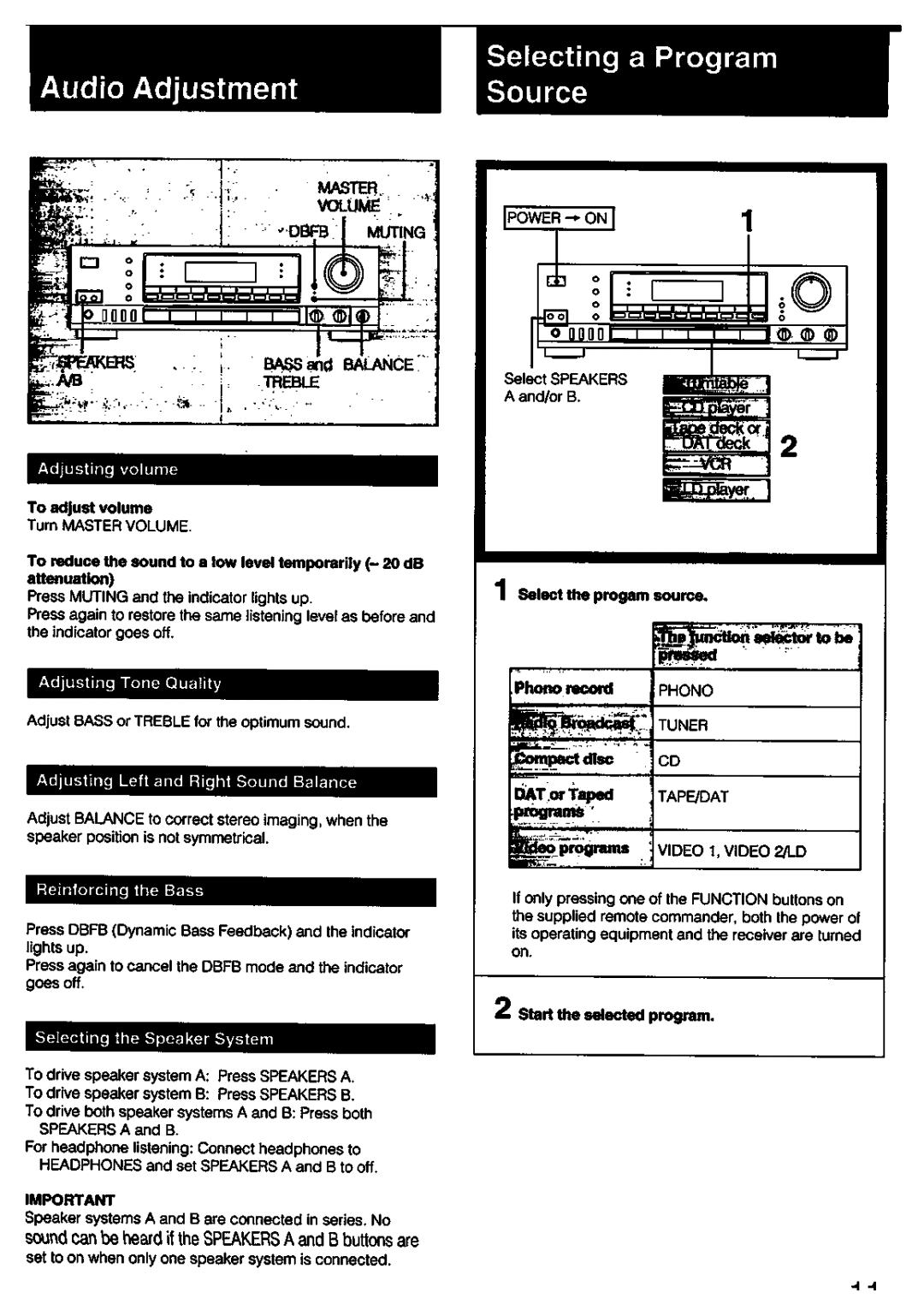 Sony STR-D511, STR-D611 manual 