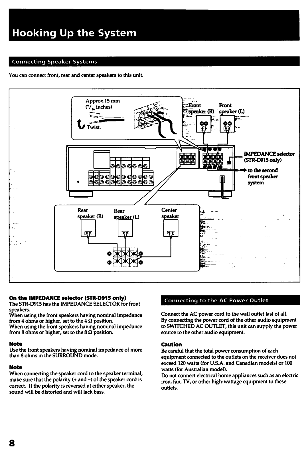 Sony STR-D715 manual 