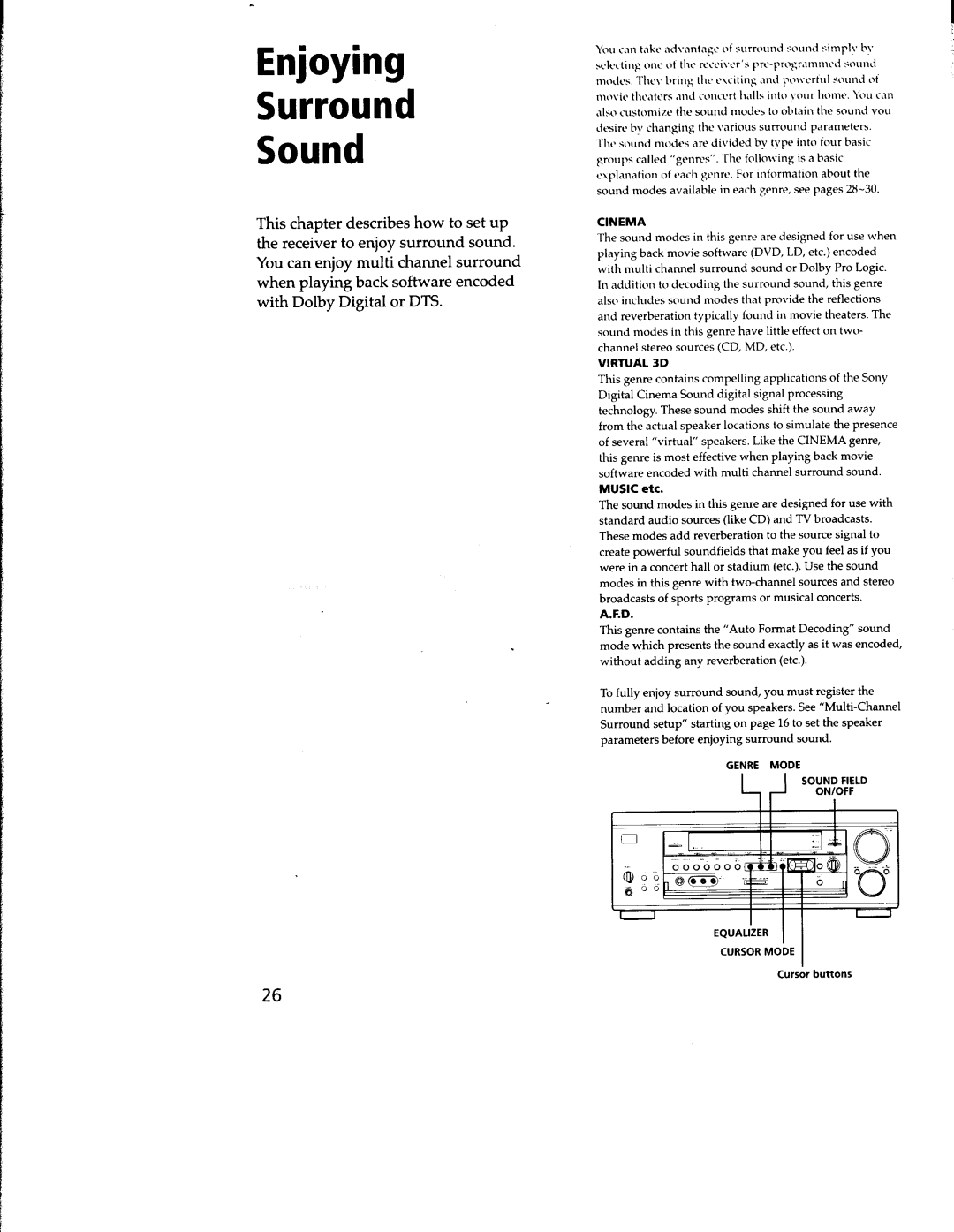 Sony STR-DA333ES, STR-DA555ES manual 