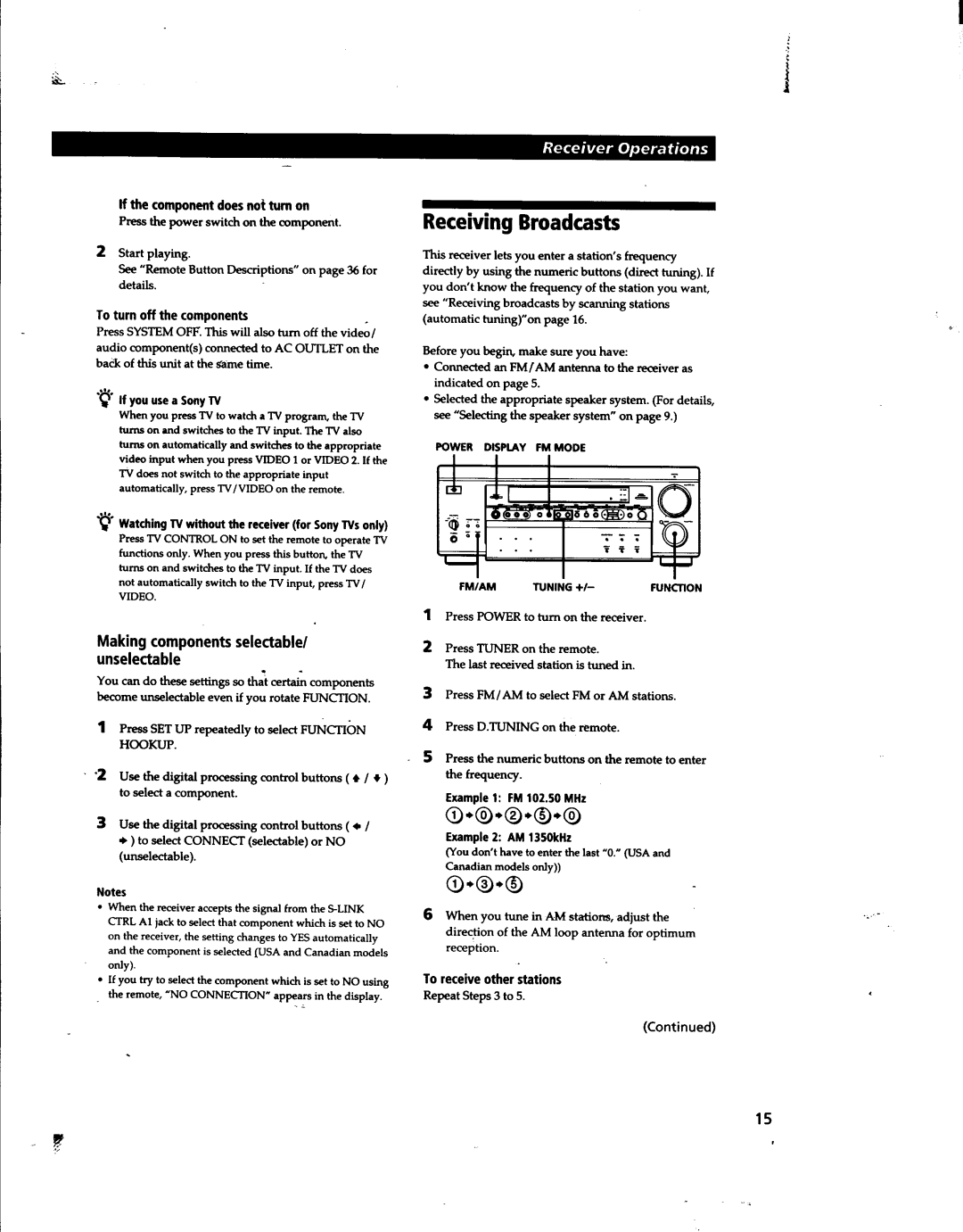 Sony STR-DA80ES manual 