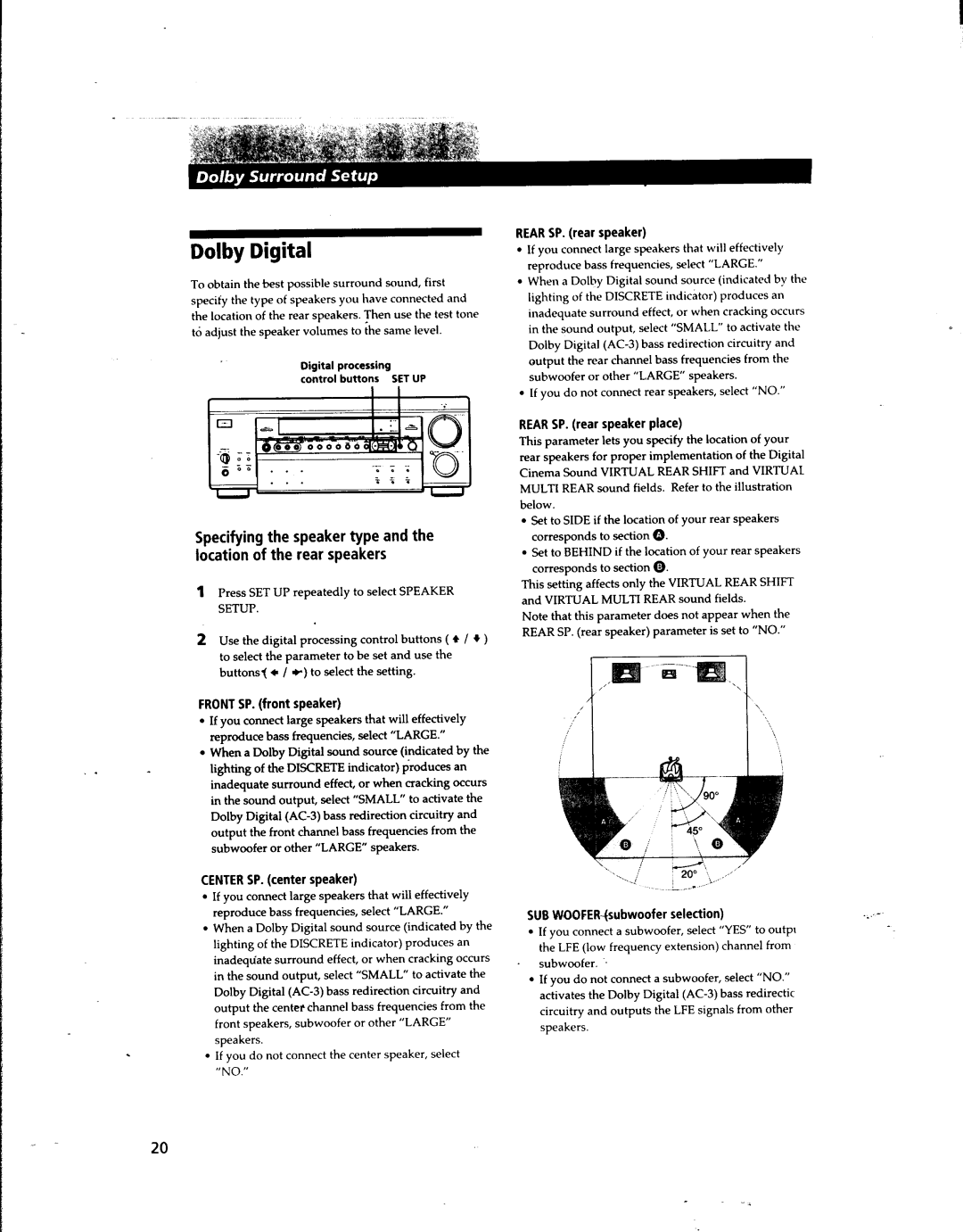 Sony STR-DA80ES manual 