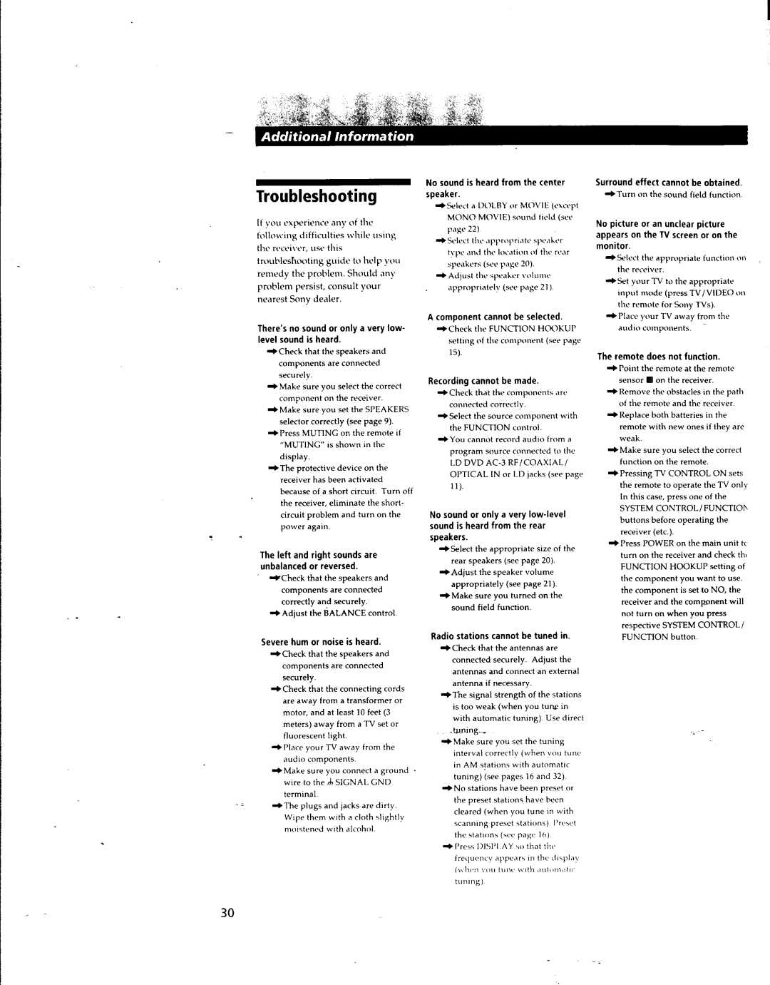 Sony STR-DA80ES manual 