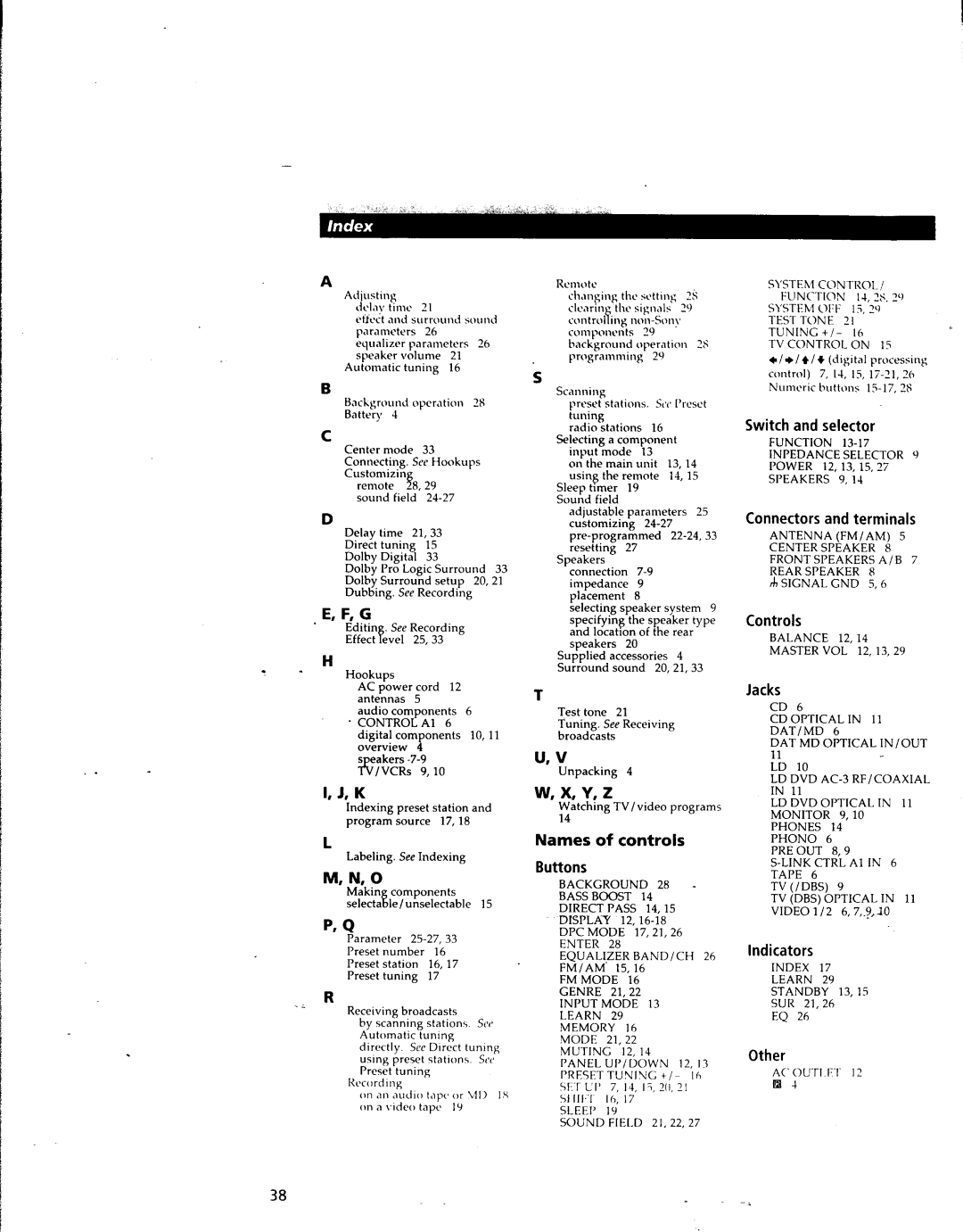 Sony STR-DA80ES manual 