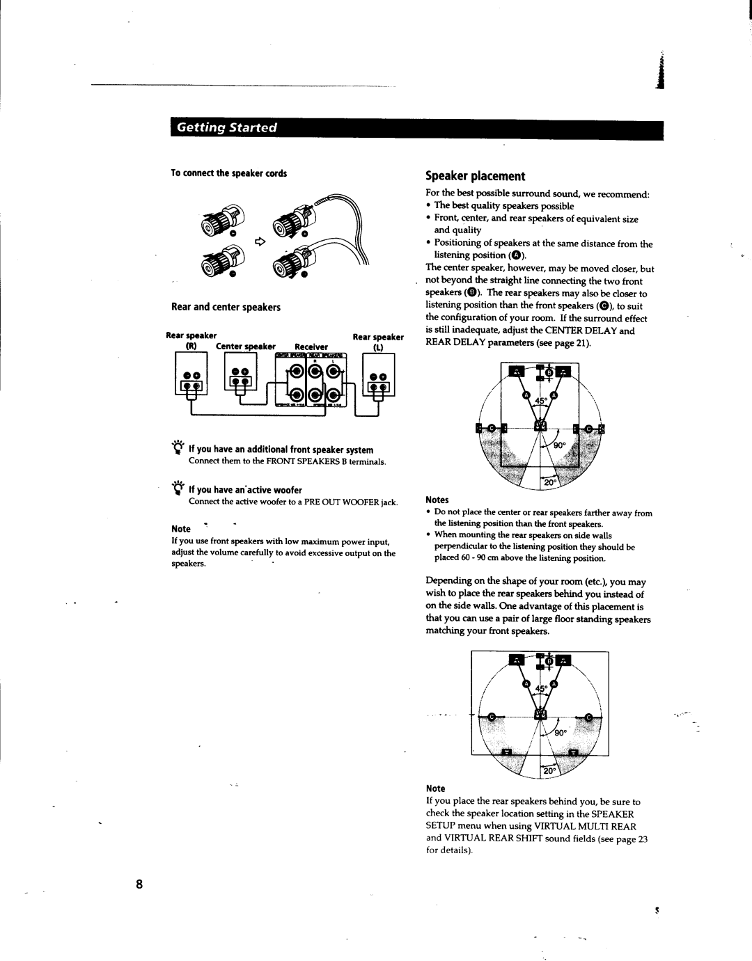 Sony STR-DA80ES manual 