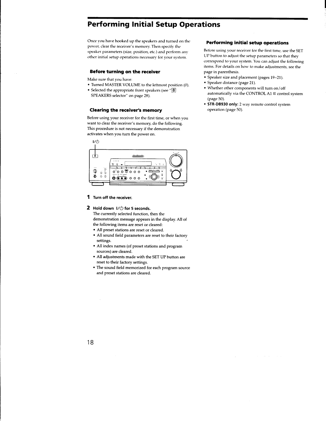 Sony STR-DB830, STR-DB930 manual 