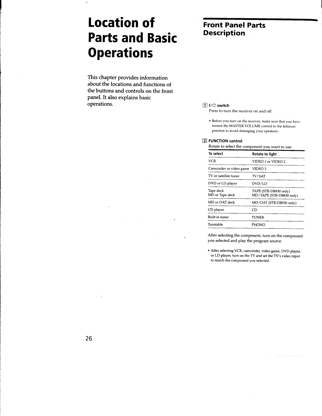 Sony STR-DB830, STR-DB930 manual 