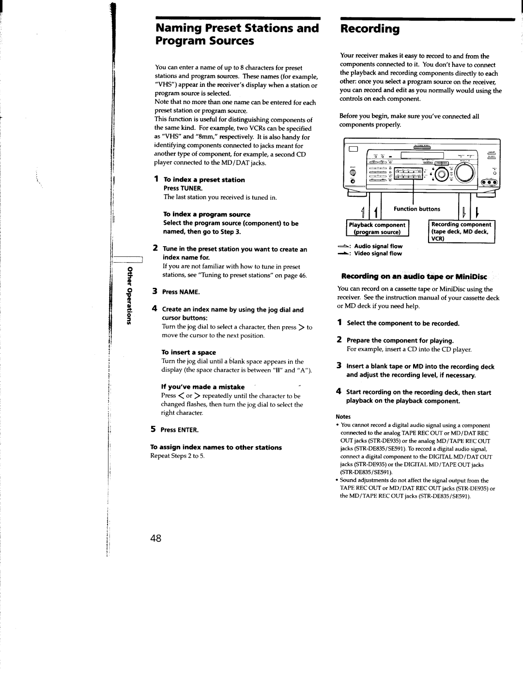 Sony STR-SE951, STR-DE835, STR-DE935 manual 