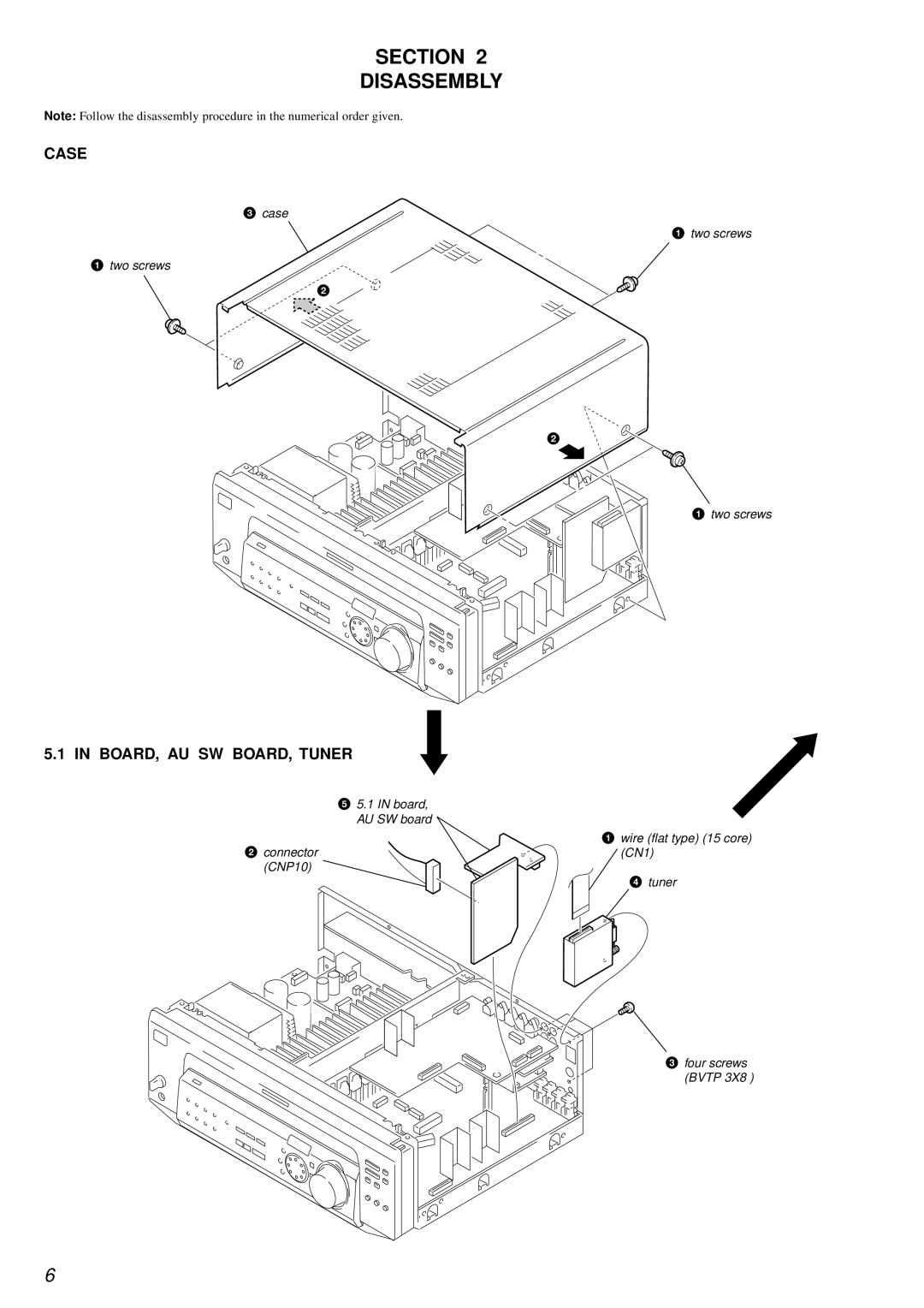 Sony STR-DE845 service manual Section Disassembly 