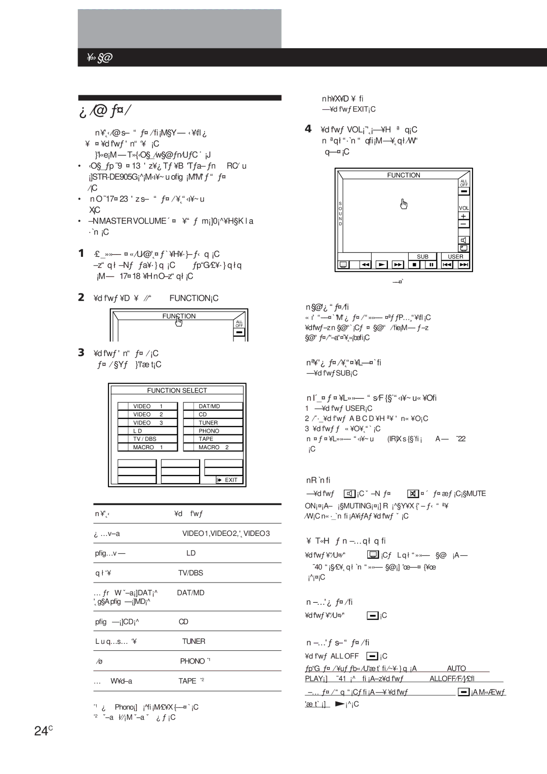 Sony STR-DE905G manual 24C 