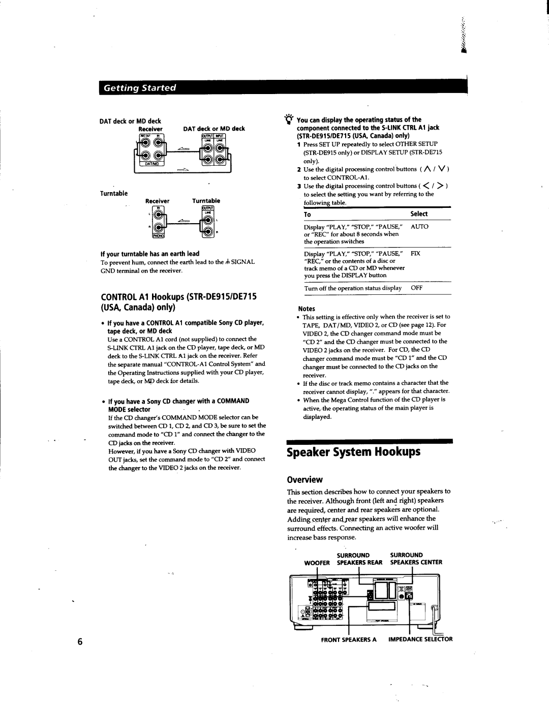 Sony STR-DE915 manual 