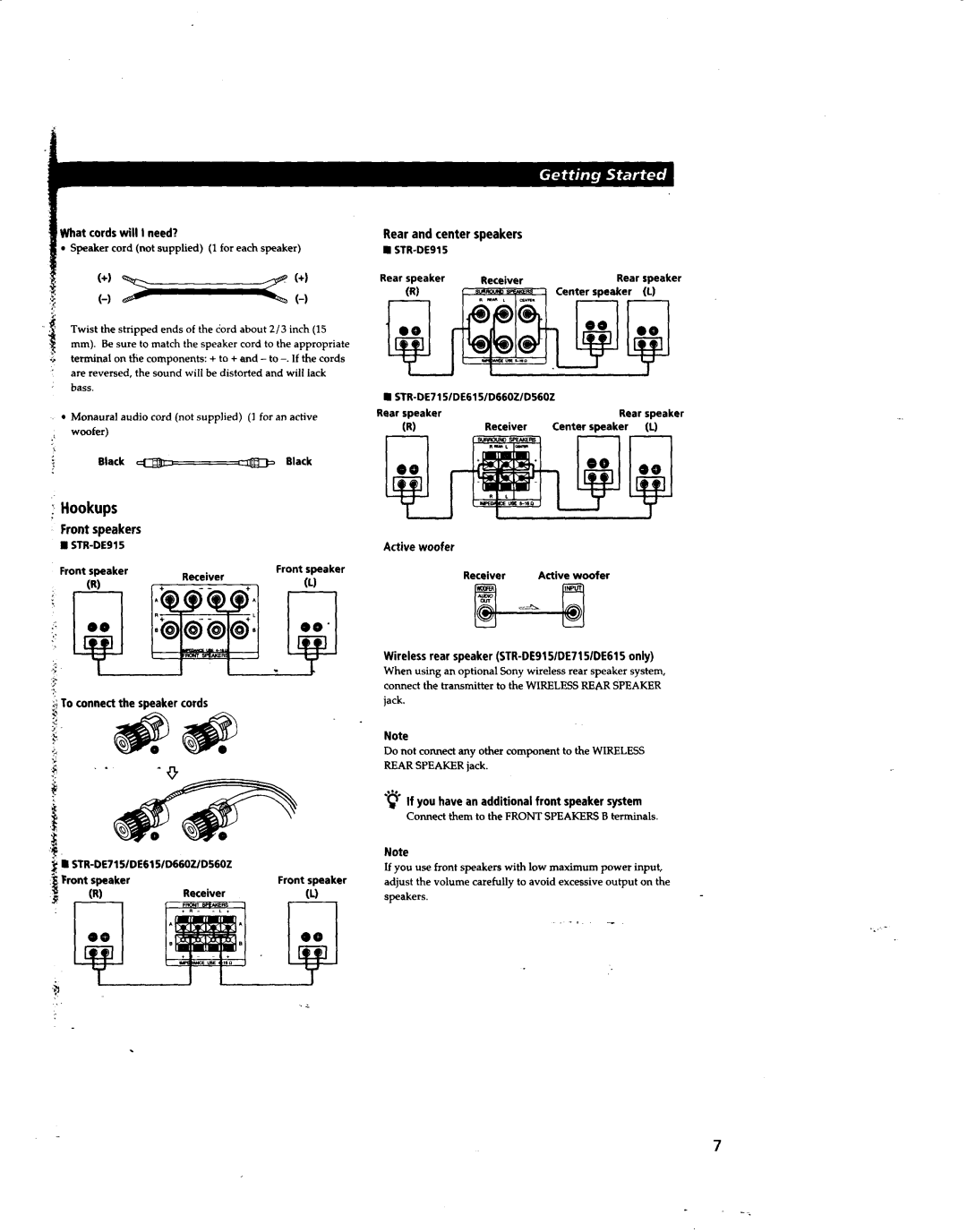 Sony STR-DE915 manual 