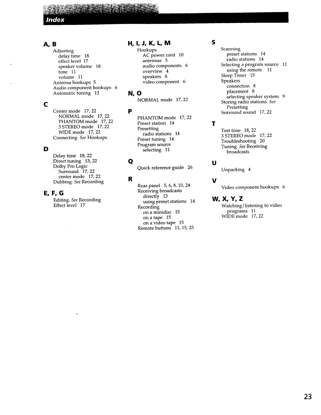 Sony STR-DE335, STR-SE391 manual 