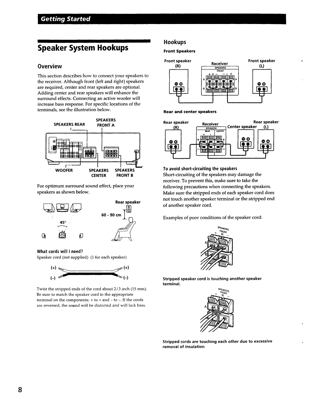 Sony STR-SE391, STR-DE335 manual 