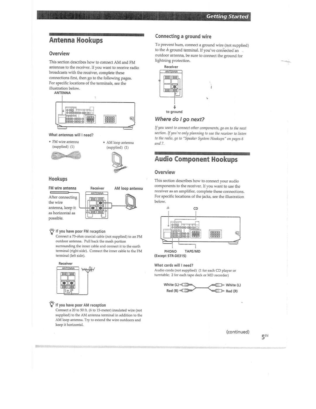 Sony STRD360Z manual 