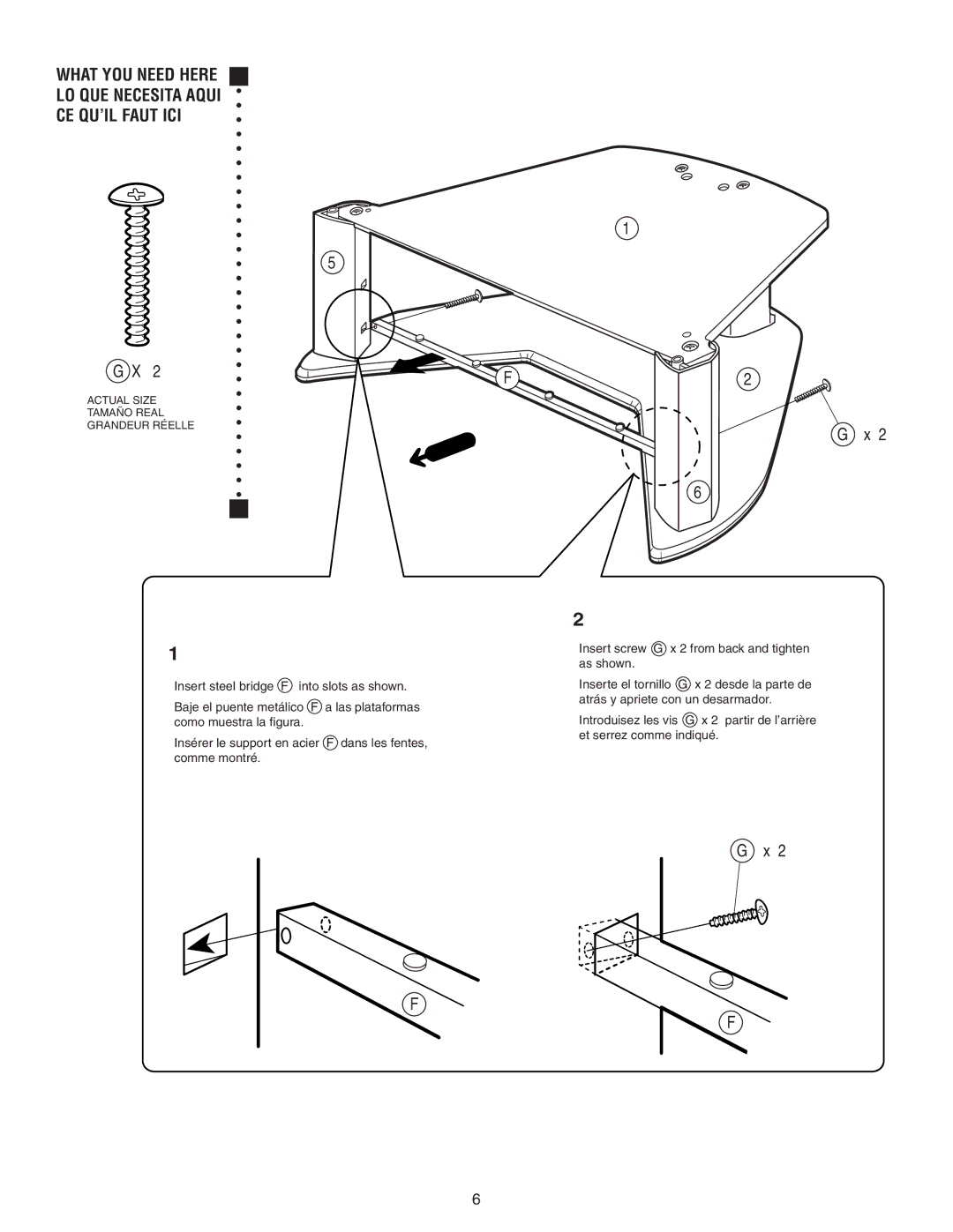 Sony SU-27HX1 manual What YOU Need Here LO QUE Necesita Aqui CE QU’IL Faut ICI 