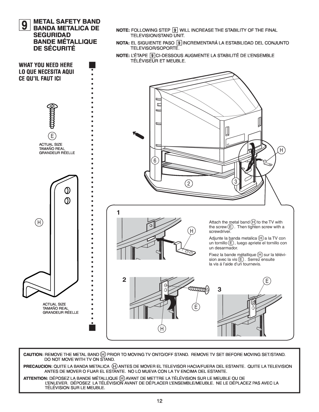 Sony SU-30HX1 manual What You Need Here Lo Que Necesita Aqui Ce Qu’Il Faut Ici, H screwdriver 