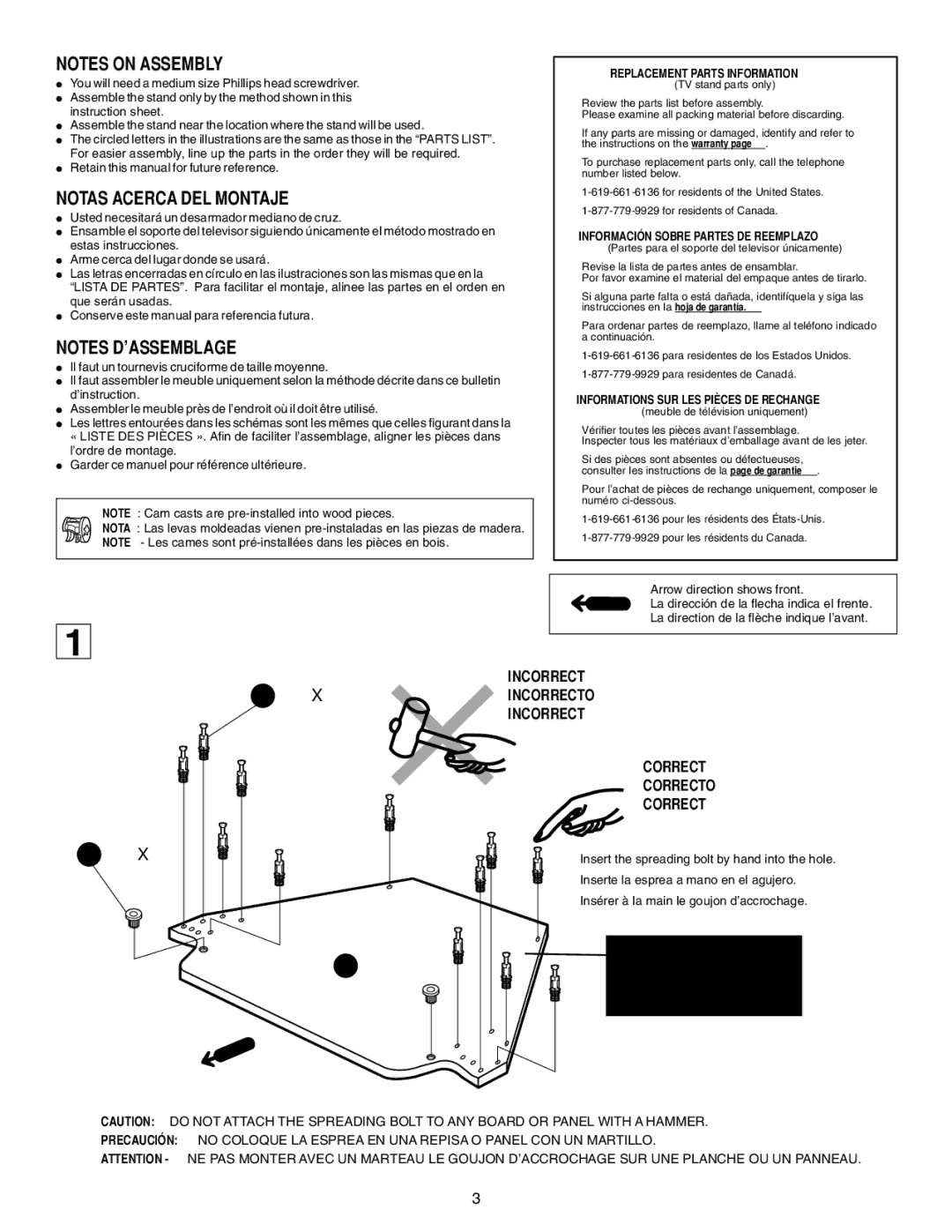 Sony SU-32FS2 manual Notas Acerca DEL Montaje 