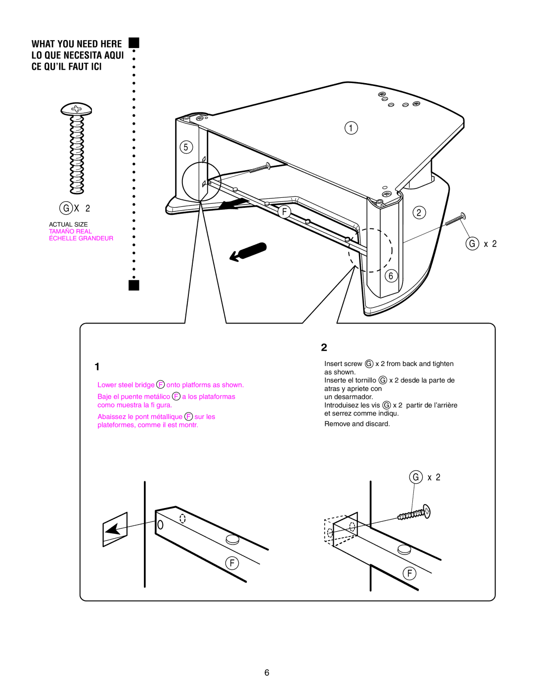 Sony SU-32HX1 manual What YOU Need Here LO QUE Necesita Aqui CE QU’IL Faut ICI 