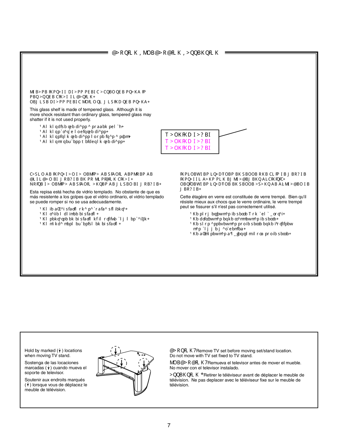 Sony SU-32HX1 manual 