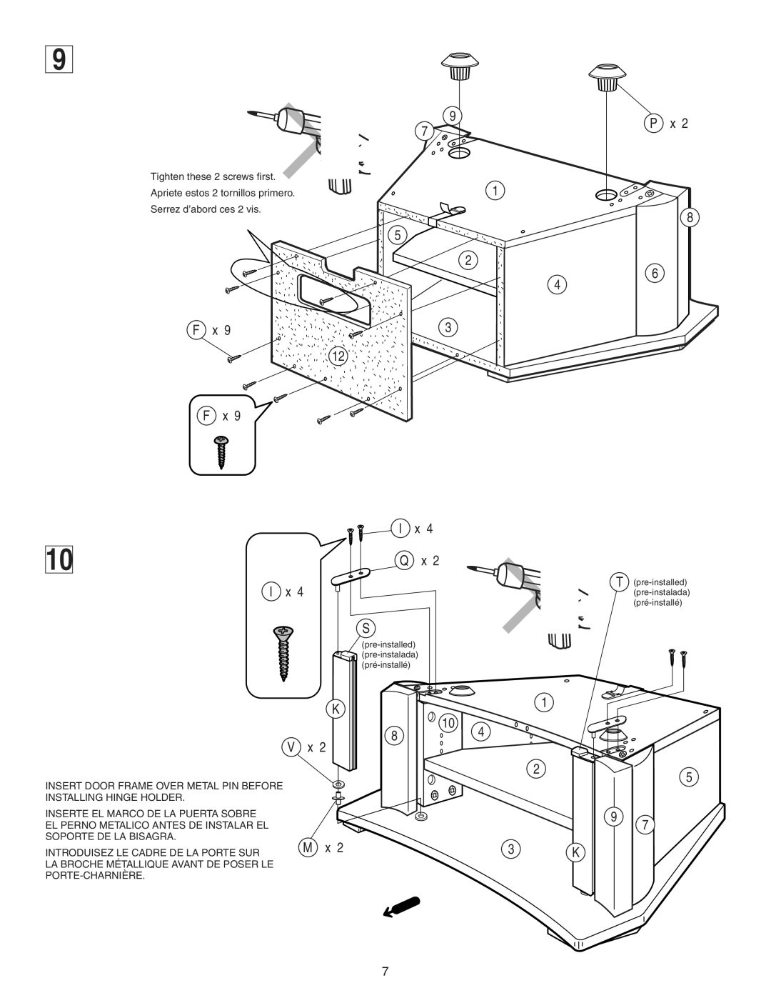 Sony SU-36F2 manual 4 Q x 