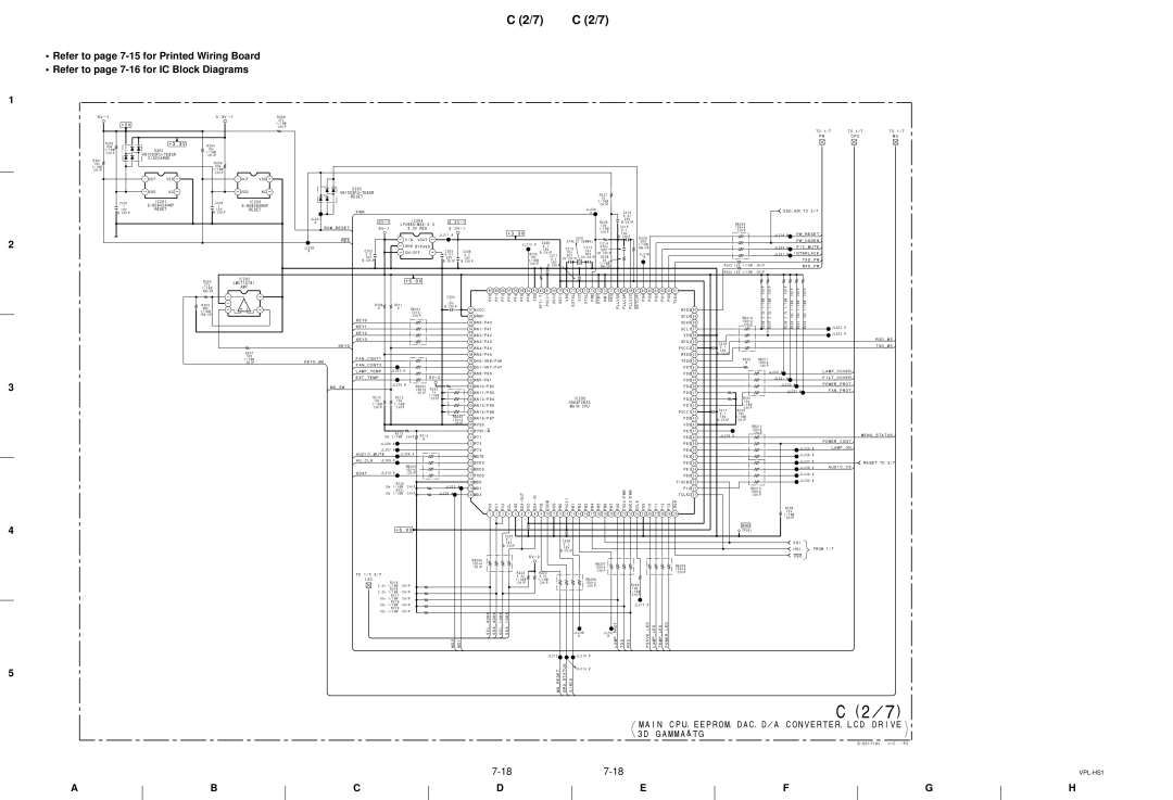 Sony SUHS1, VPLHS1FP, RMPJHS1 service manual Lampprot Psaveled Lampled Templed, MD2 MD1, Txd Rxd, Statusbrd, Resetms Sircs 