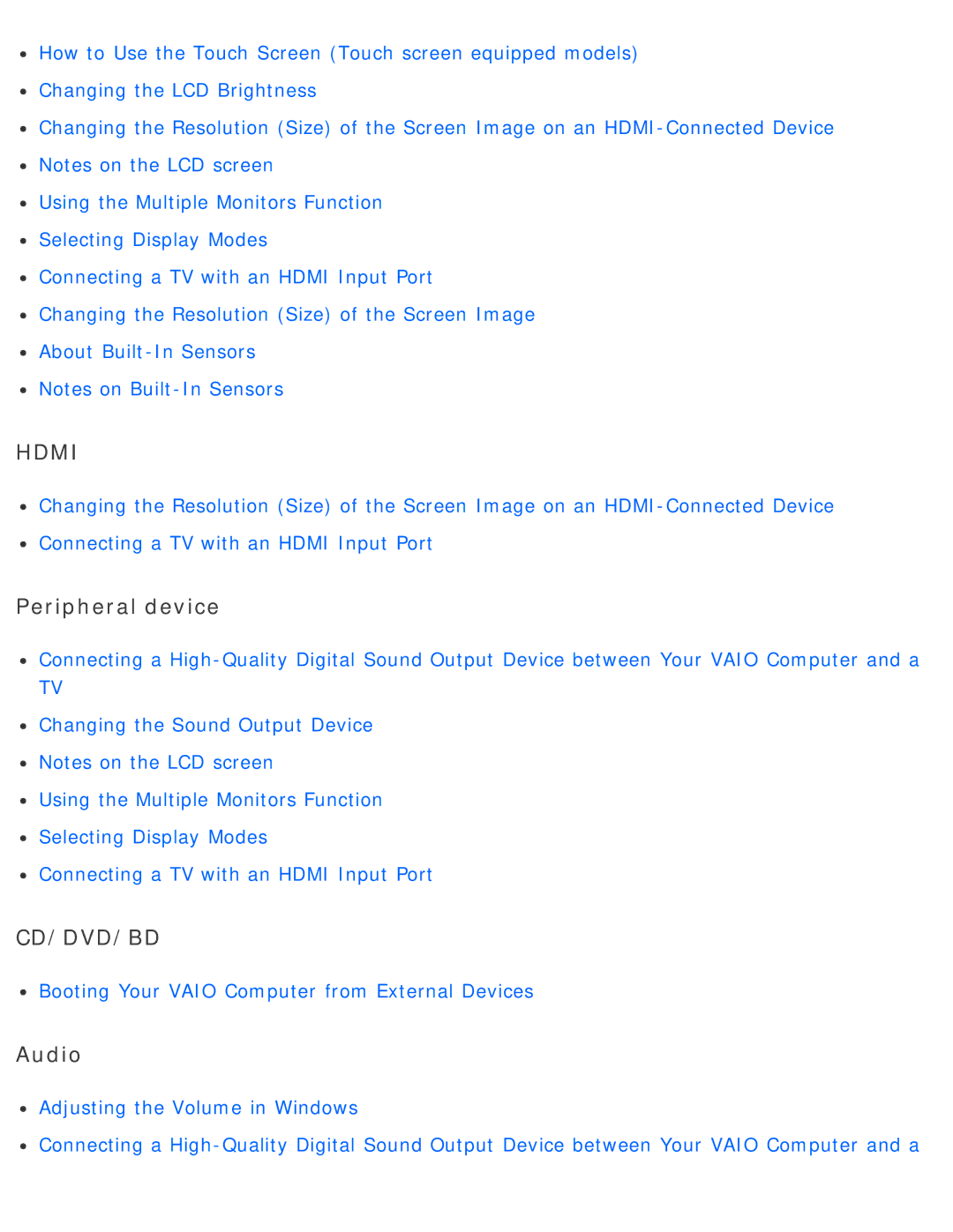 Sony SVD13225PXB manual Hdmi 