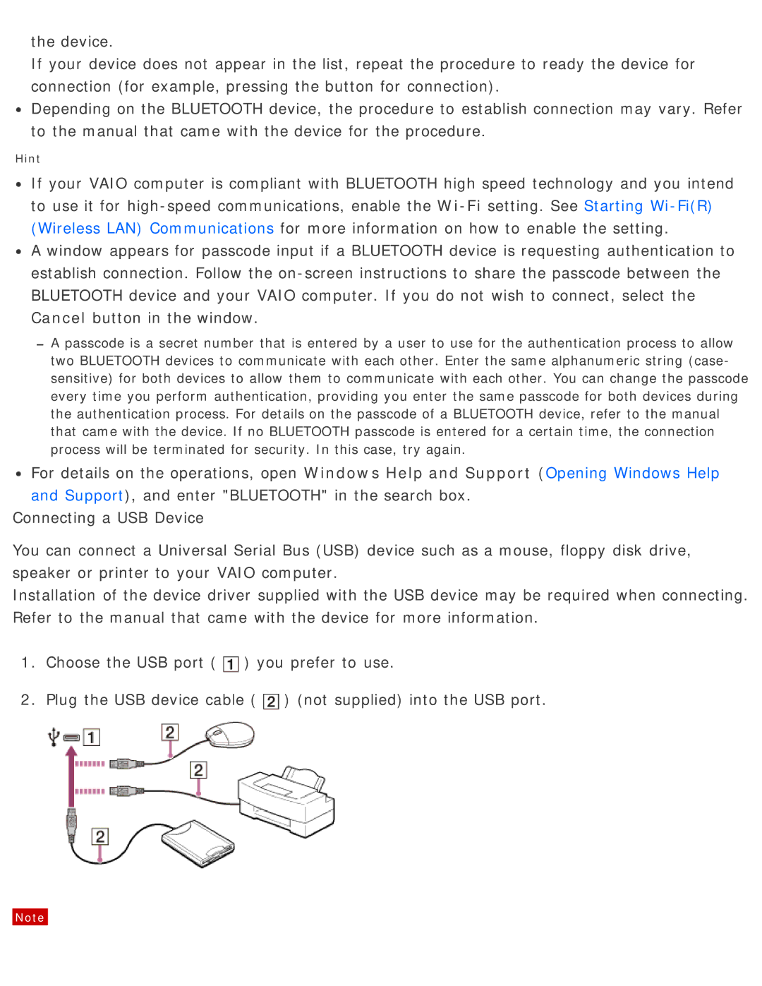 Sony SVD13225PXB manual Hint 