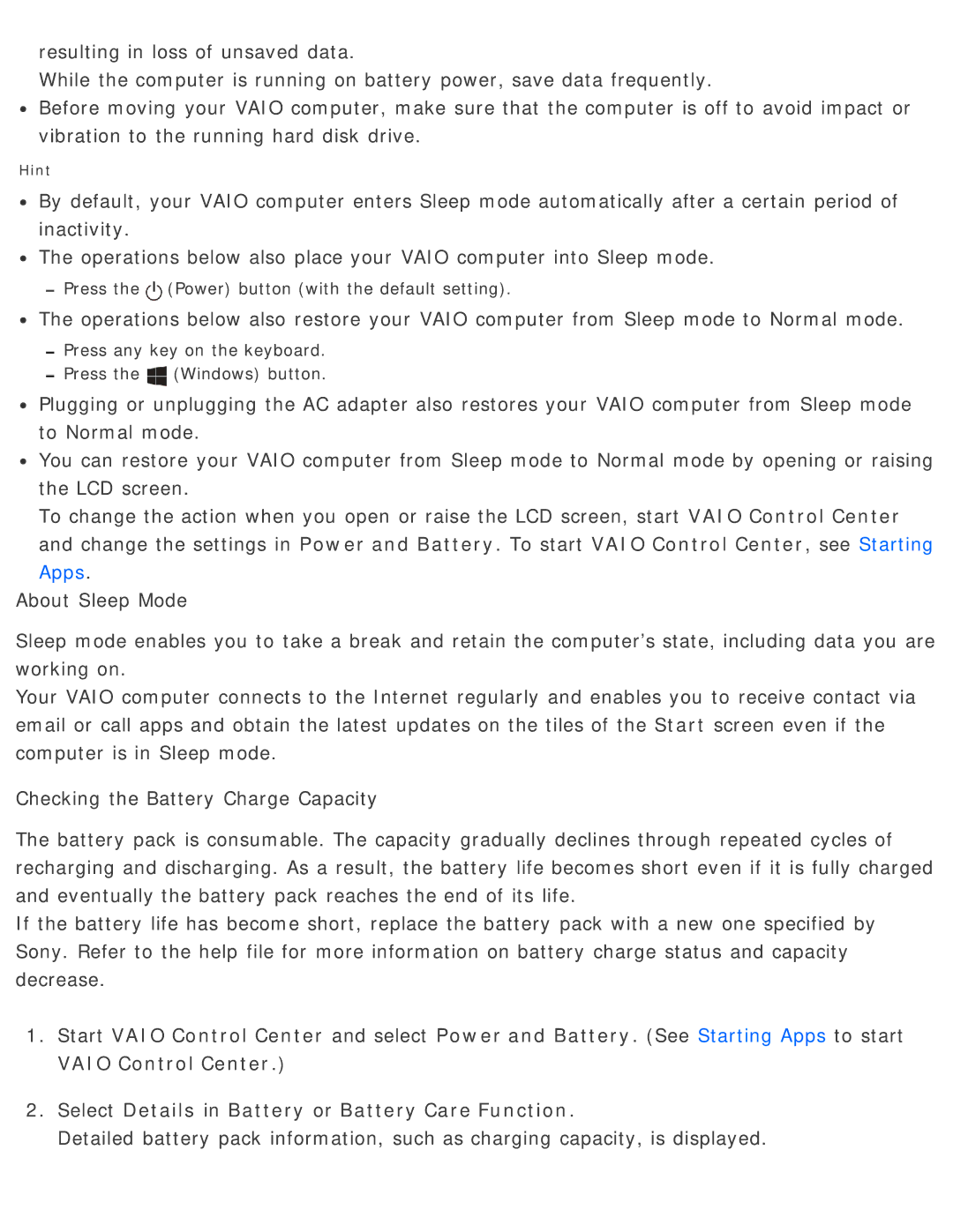 Sony SVD13225PXB manual Press the Power button with the default setting 