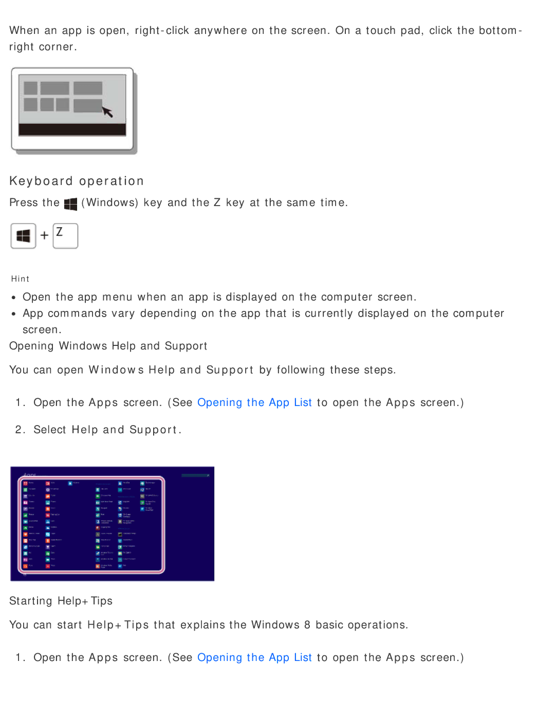 Sony SVD13225PXB manual Select Help and Support 