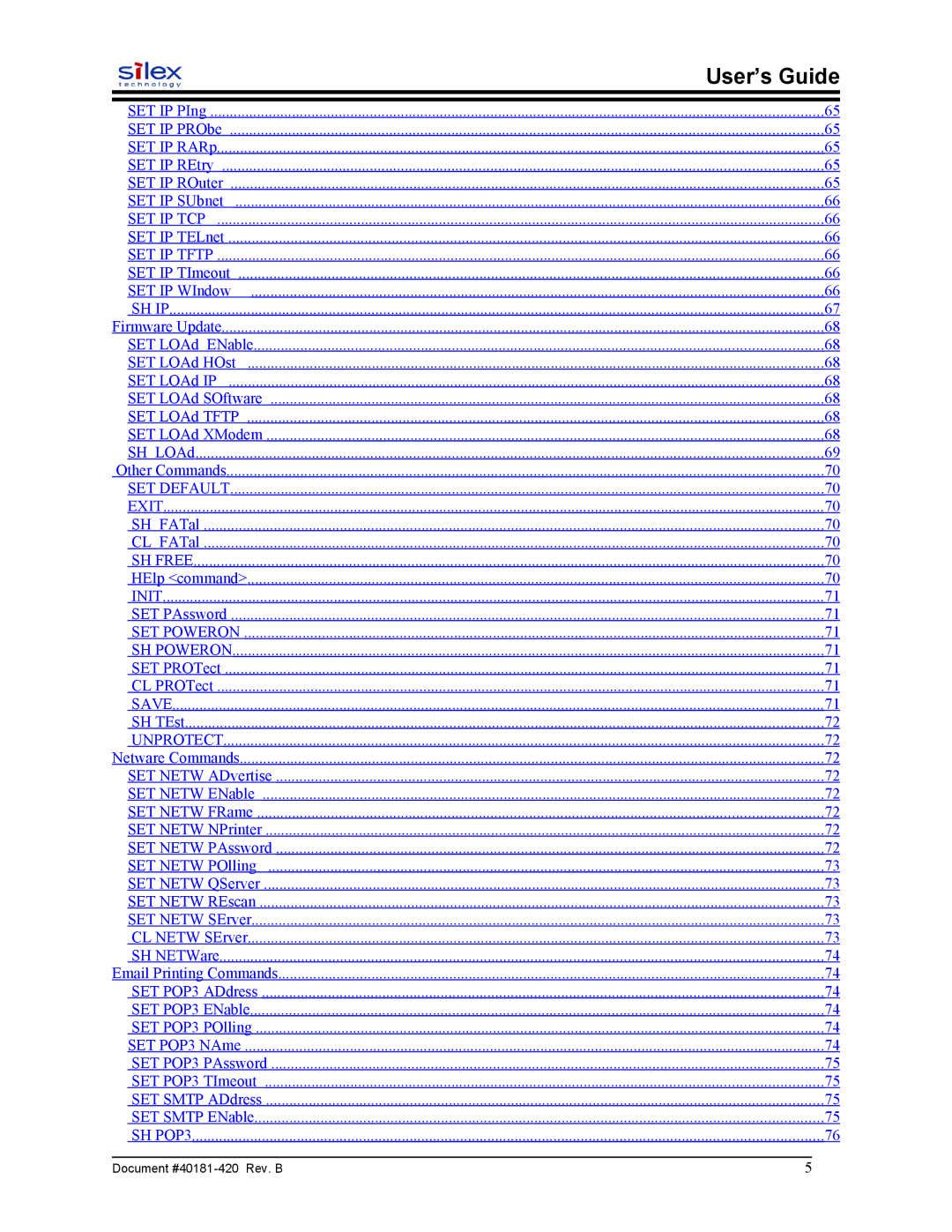 Sony SX-215 user manual Set Ip Tcp 