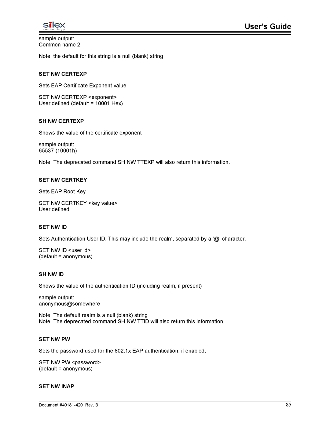 Sony SX-215 user manual SH NW Certexp 