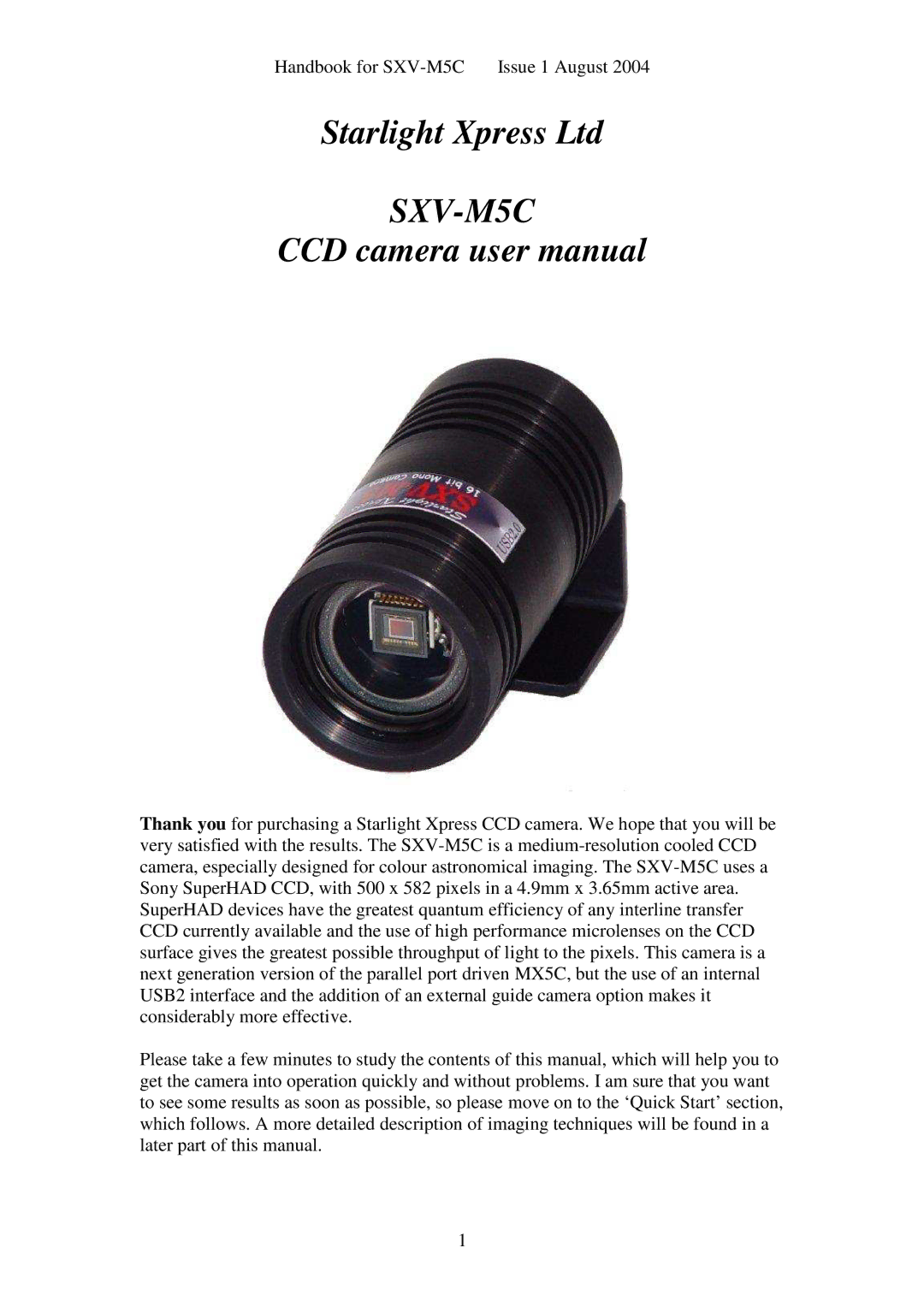 Sony SXV-M5C user manual 