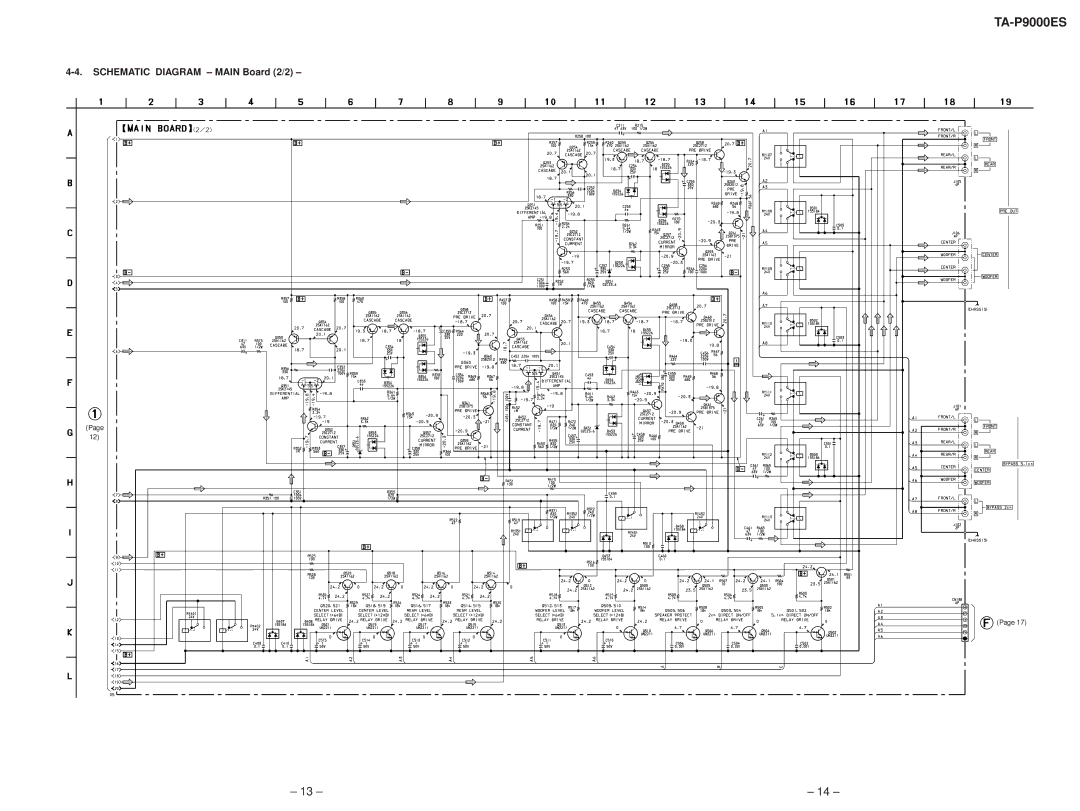 Sony TA-P9000ES service manual Schematic Diagram Main Board 2/2 