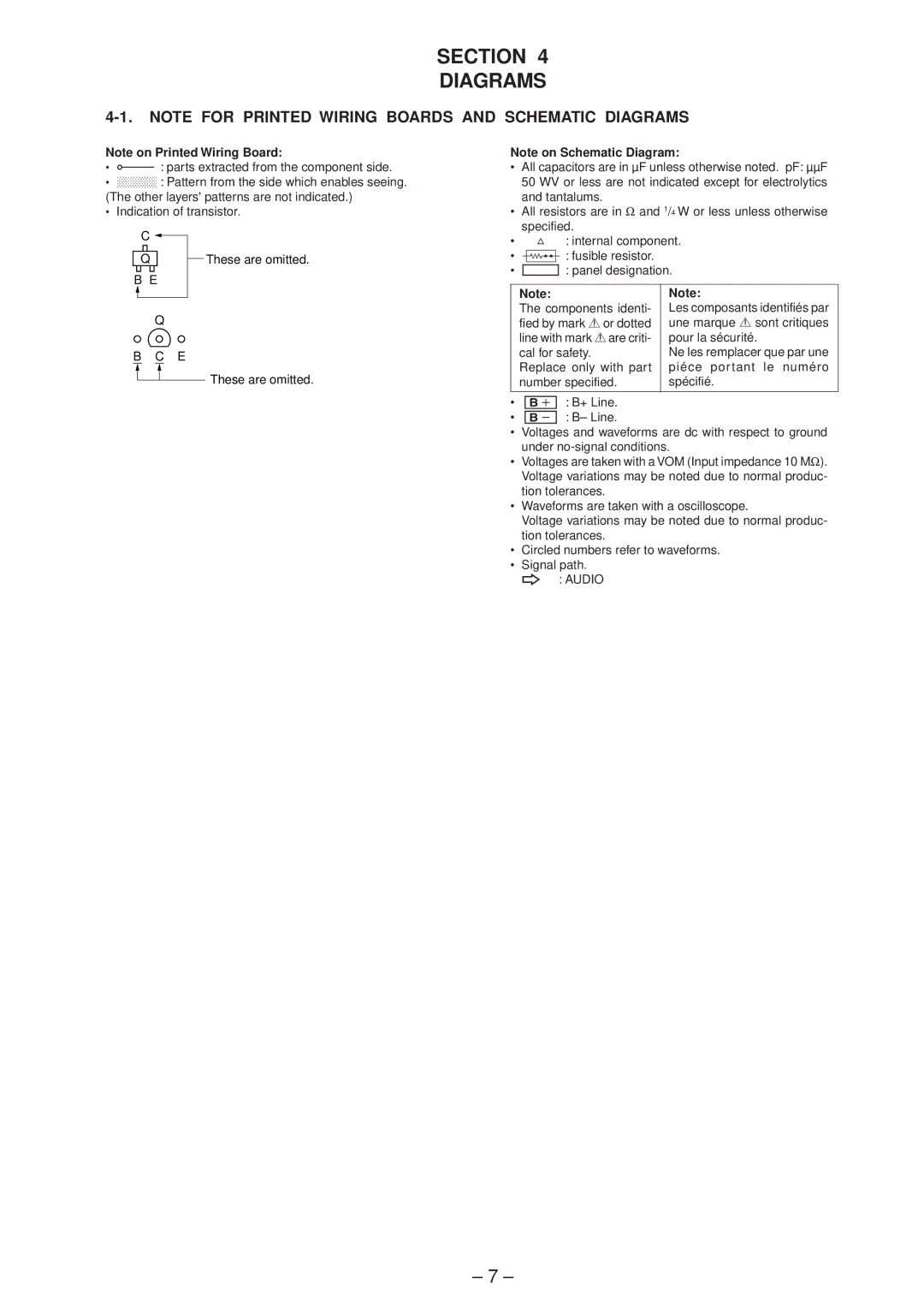 Sony TA-P9000ES service manual Section Diagrams, Audio 