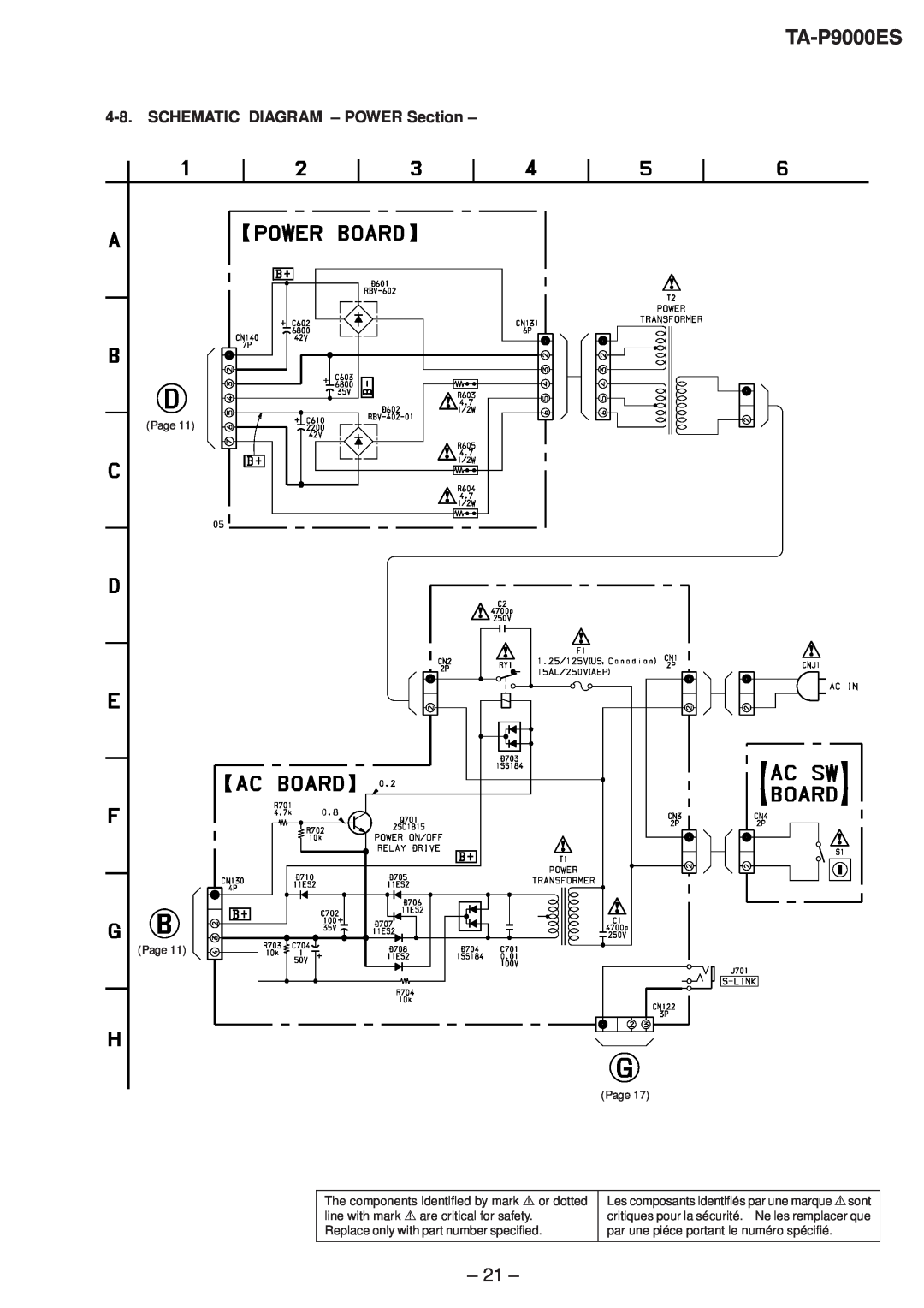 Sony TA-P9000ES service manual SCHEMATIC DIAGRAM - POWER Section 