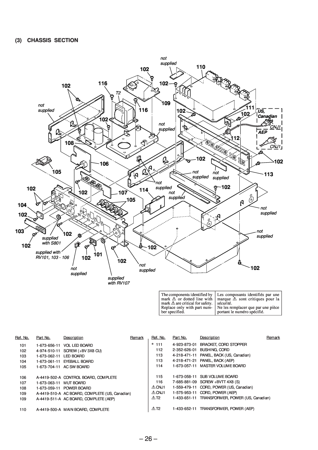 Sony TA-P9000ES service manual 3CHASSIS SECTION 