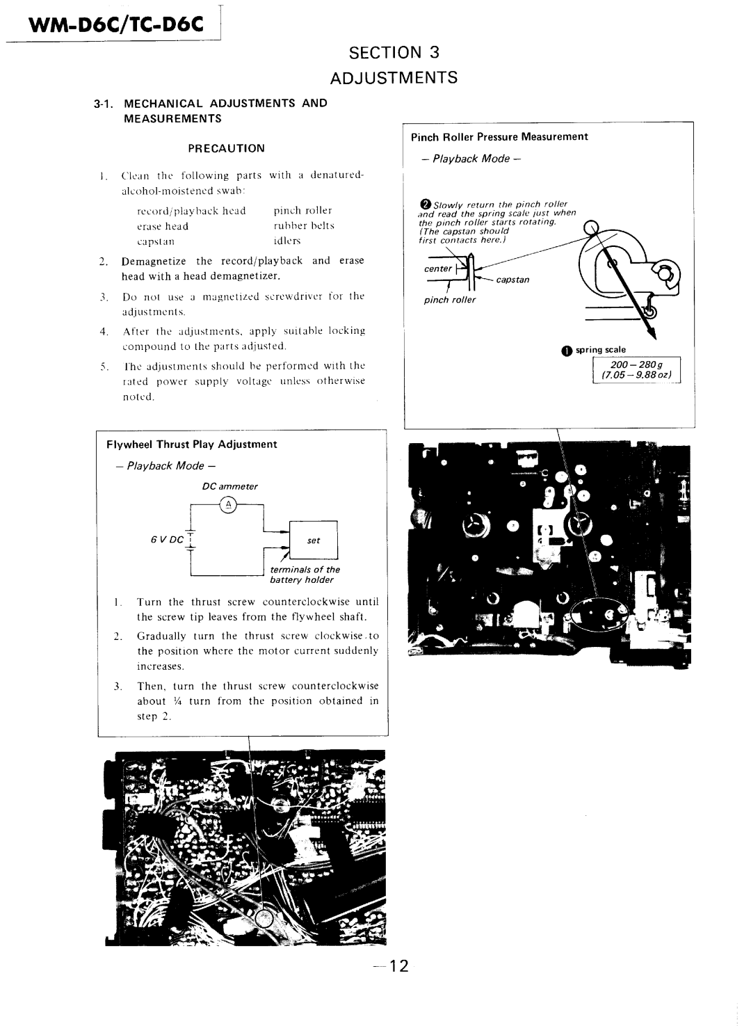 Sony TC-D6C, WM-D6C manual 