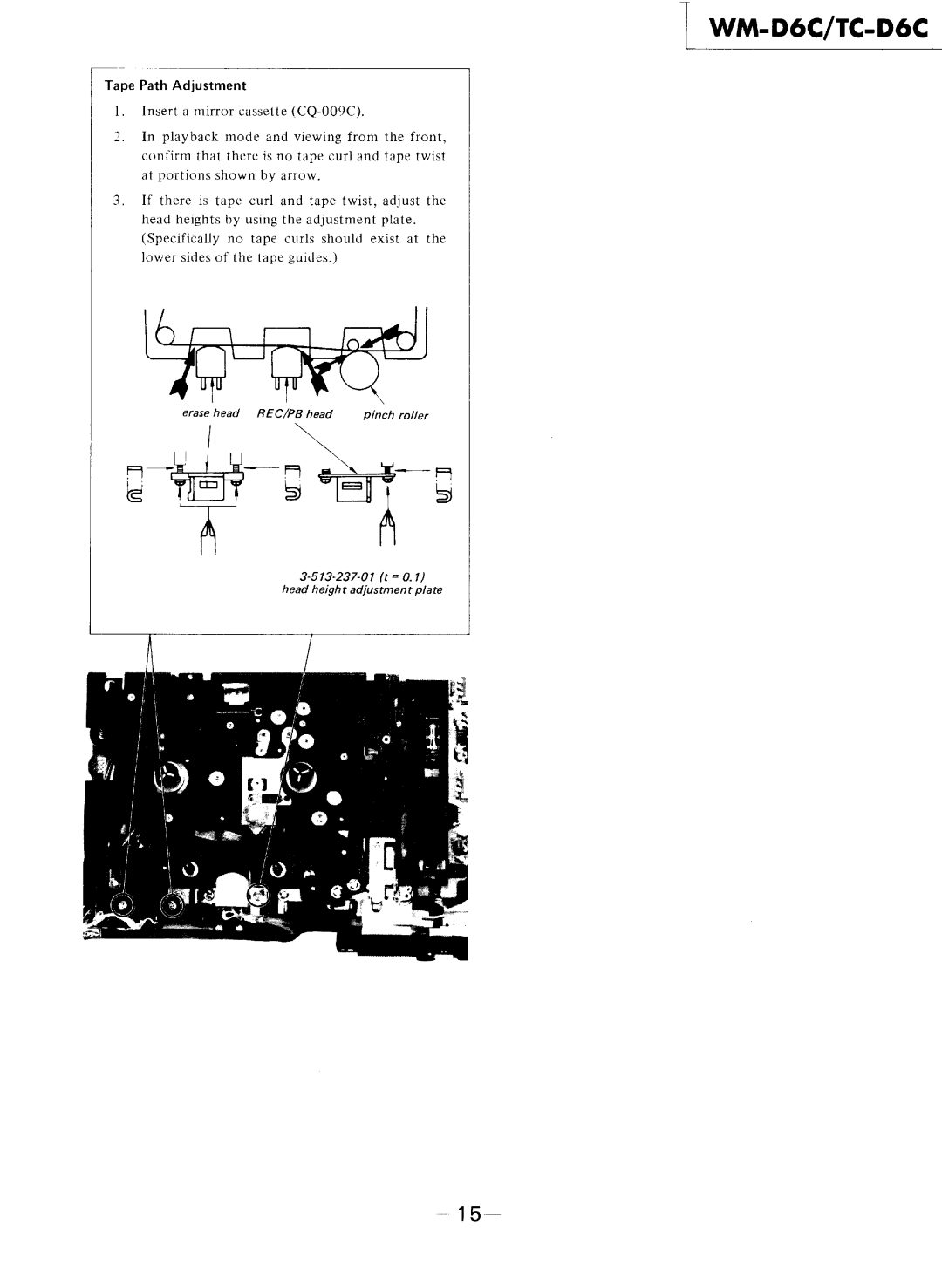 Sony WM-D6C, TC-D6C manual 