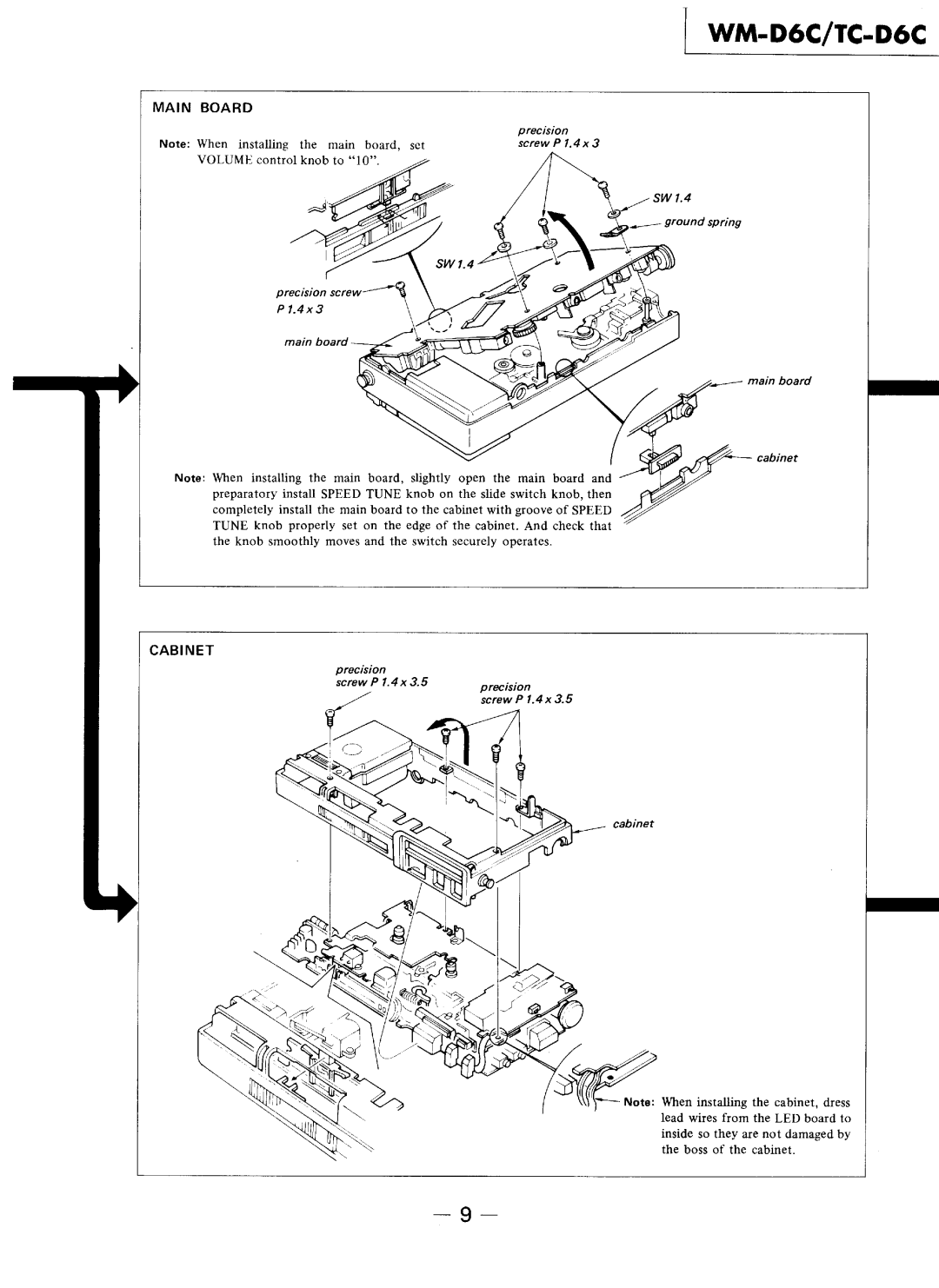 Sony WM-D6C, TC-D6C manual 