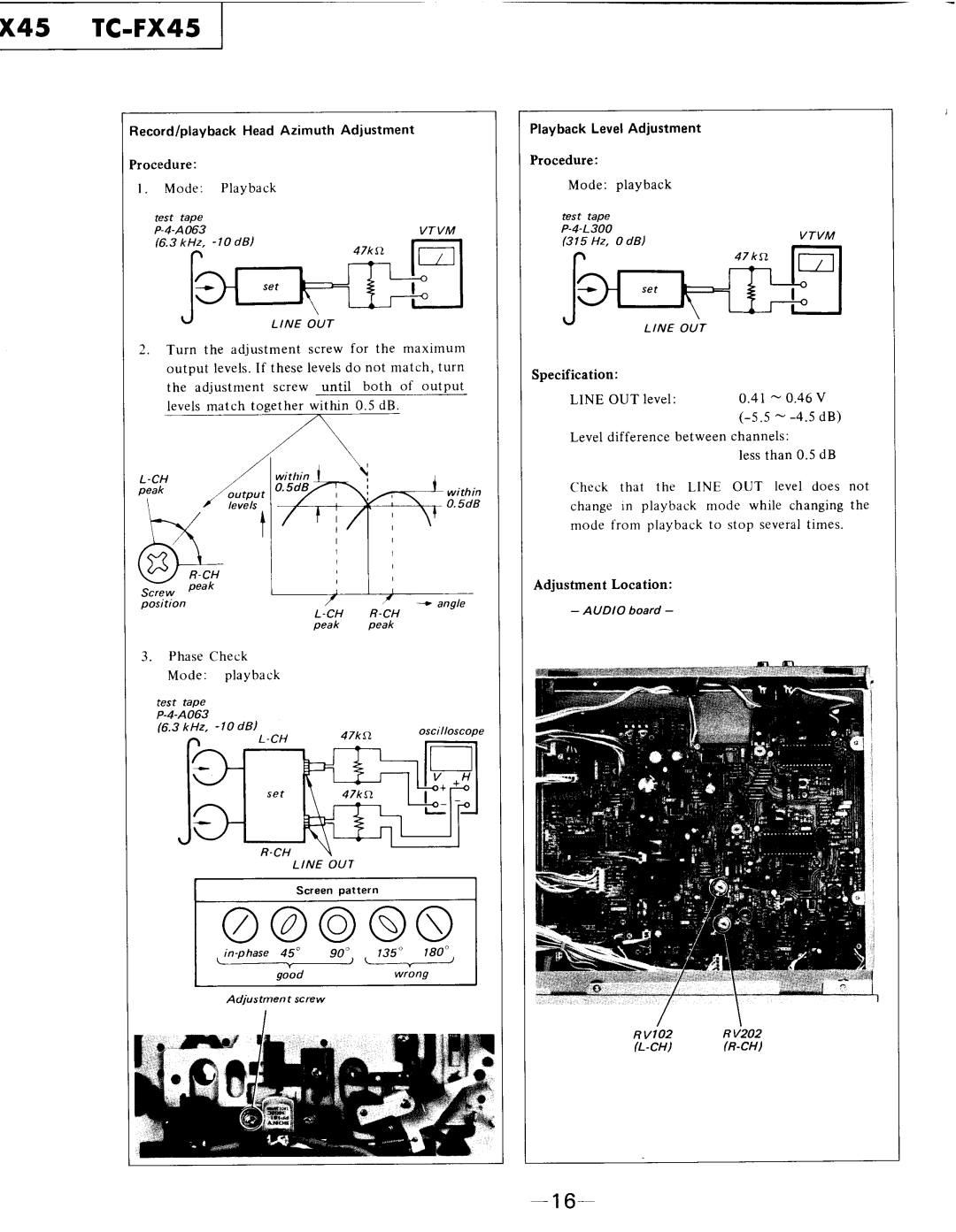 Sony TC-FX45 specifications 