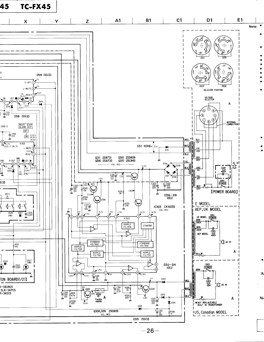 Sony TC-FX45 specifications 