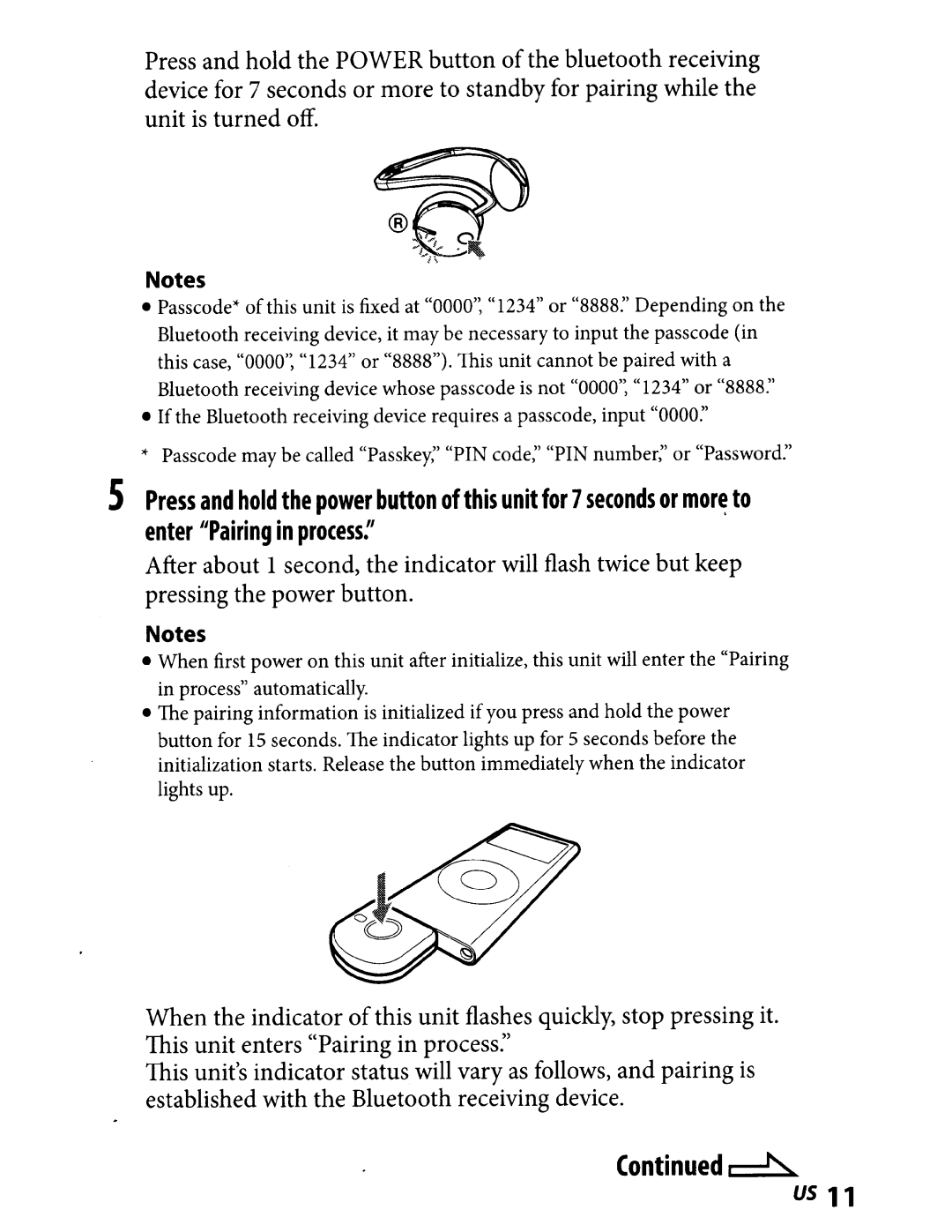 Sony TMR-BT8IP manual 