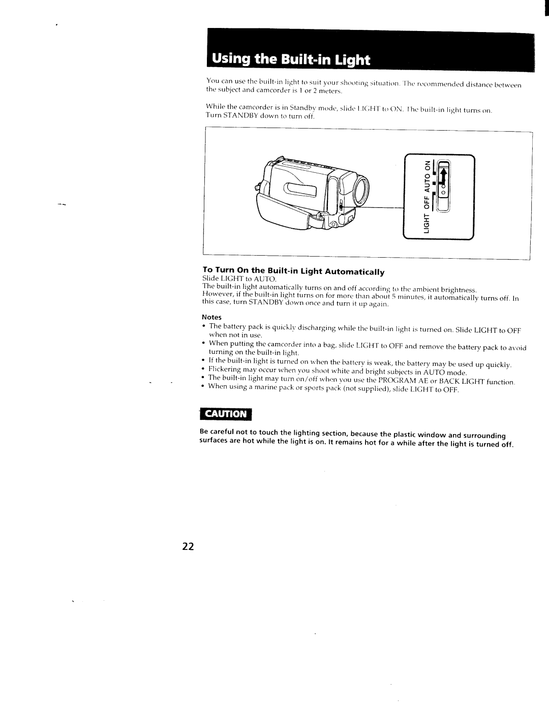 Sony TR88, TR98, CCD-TR78 manual 