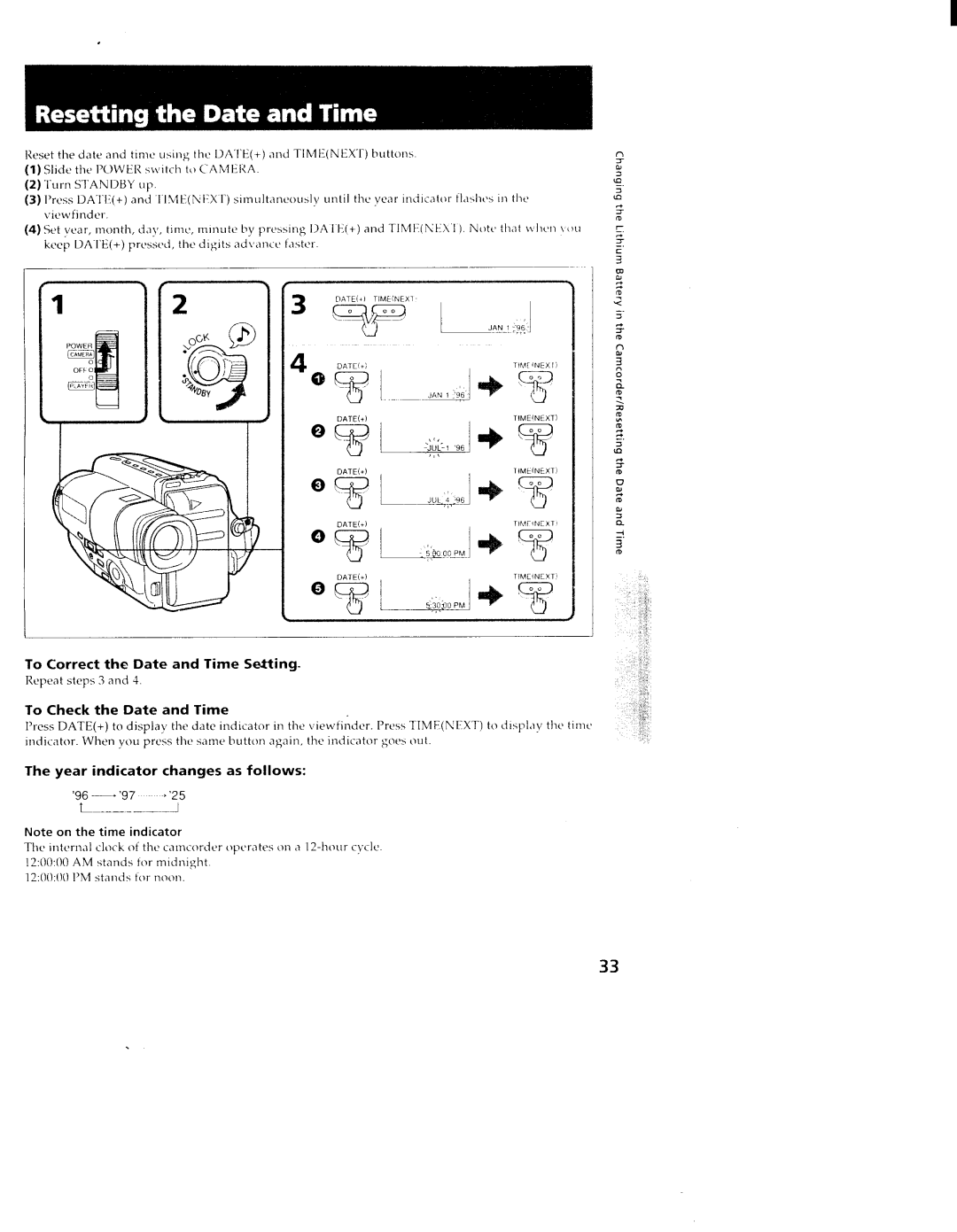 Sony TR98, TR88, CCD-TR78 manual 