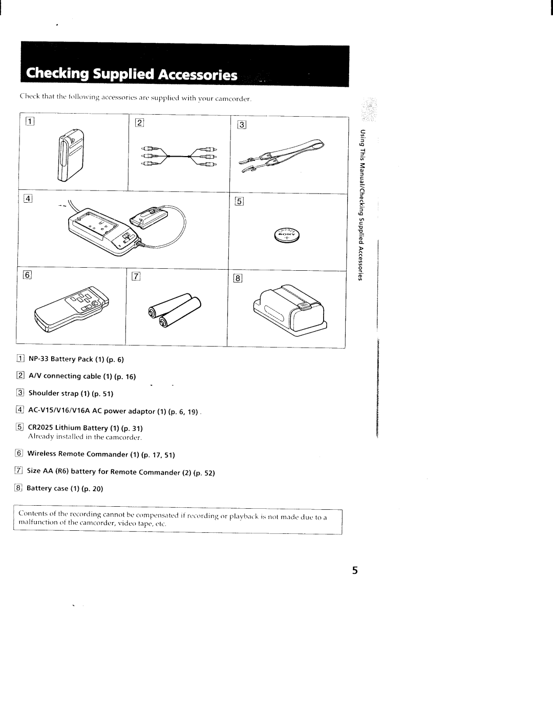 Sony CCD-TR78, TR98, TR88 manual 