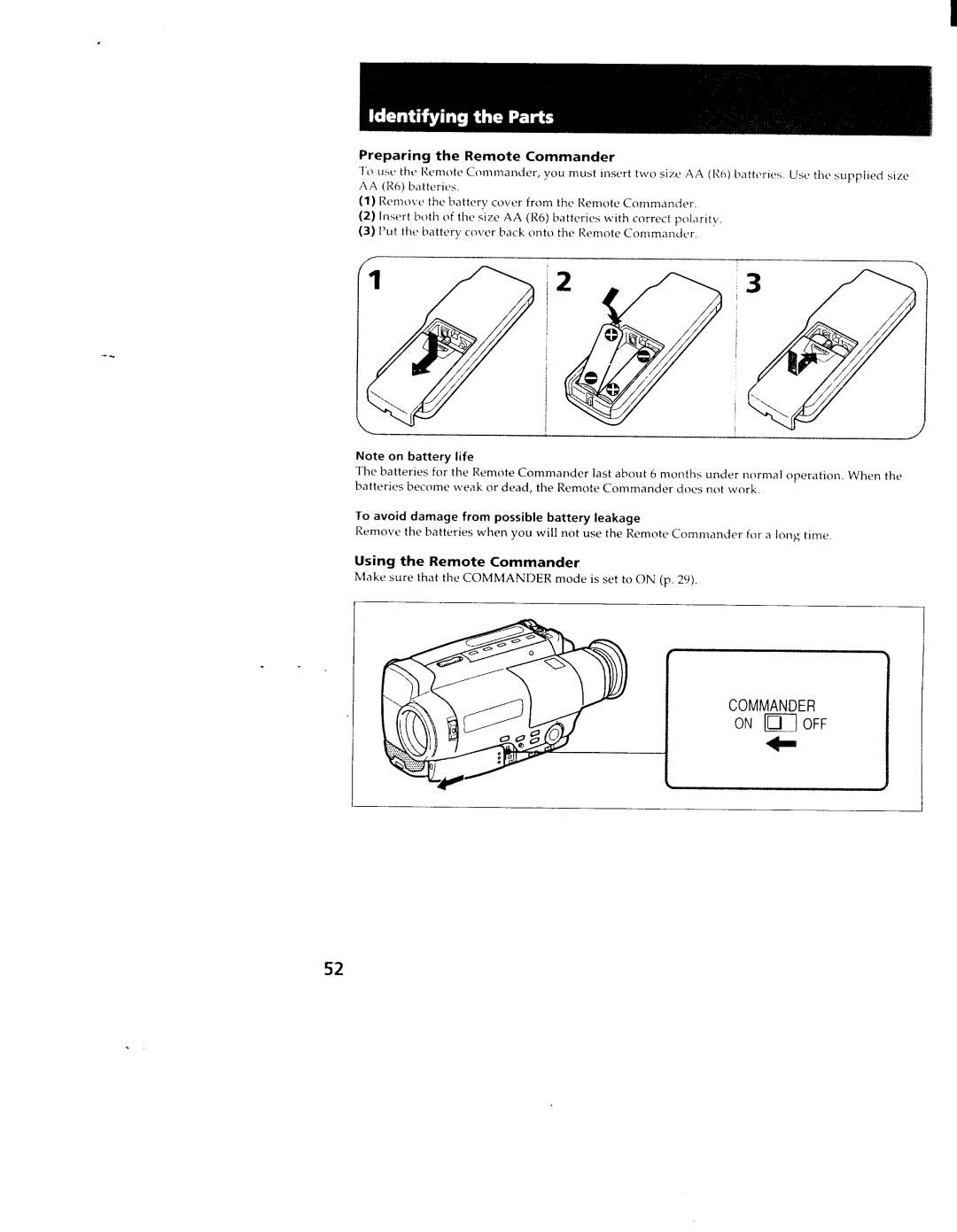 Sony CCD-TR78, TR98, TR88 manual 