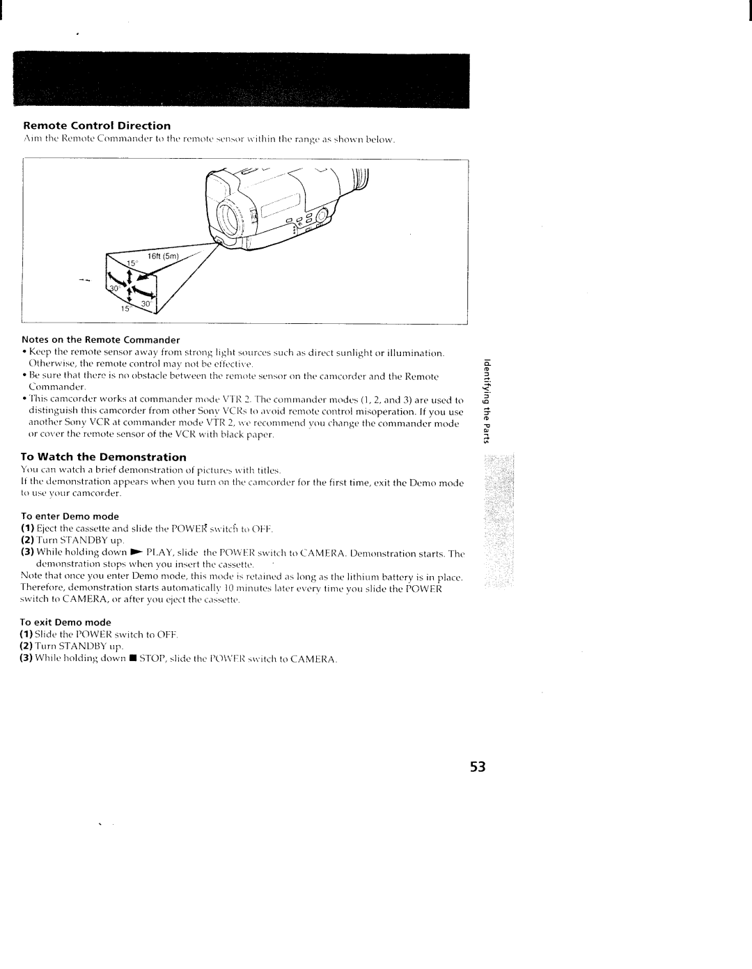 Sony TR98, TR88, CCD-TR78 manual 