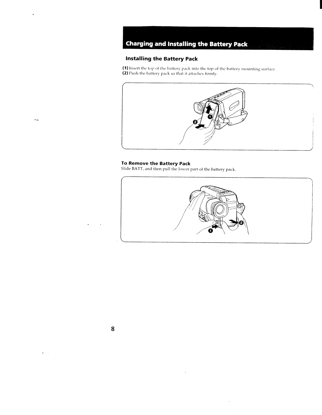 Sony CCD-TR78, TR98, TR88 manual 