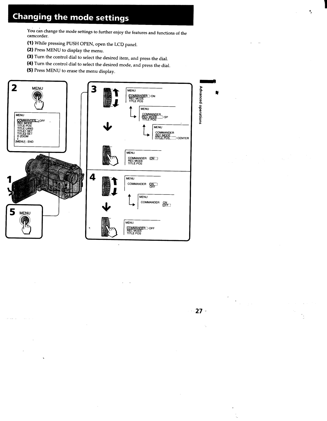 Sony TRV512, TRV53, TRV52, TRV312, CCD-TRV32 manual 